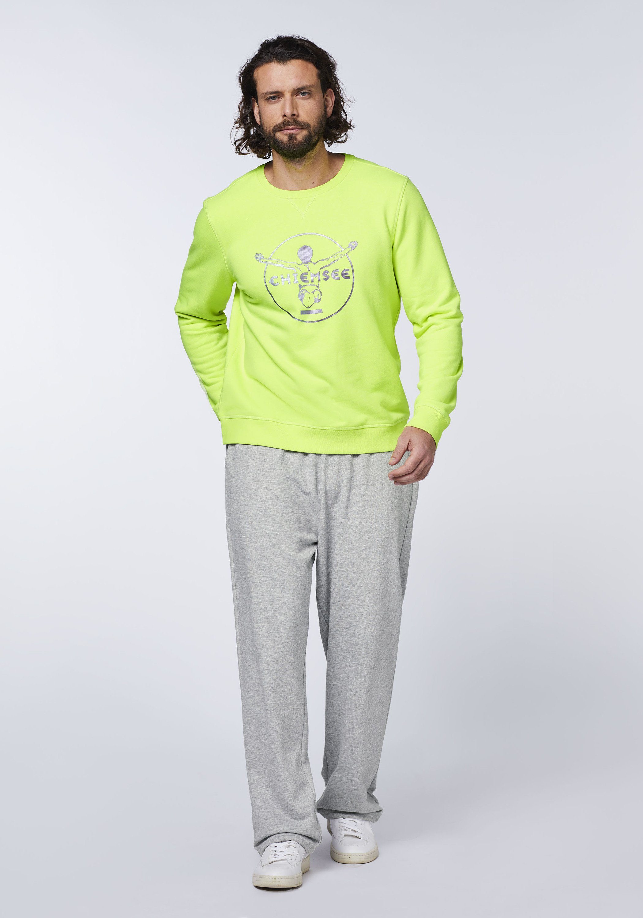Label-Look Chiemsee im Safety 1 Sweatshirt Sweater Yellow 13-0630