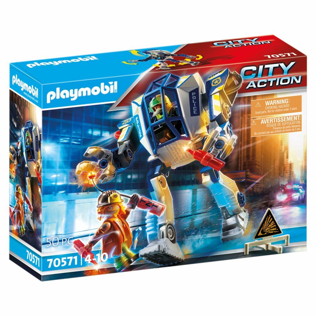 Playmobil® Konstruktionsspielsteine »City Action Polizei-Roboter:  Spezialeinsatz«