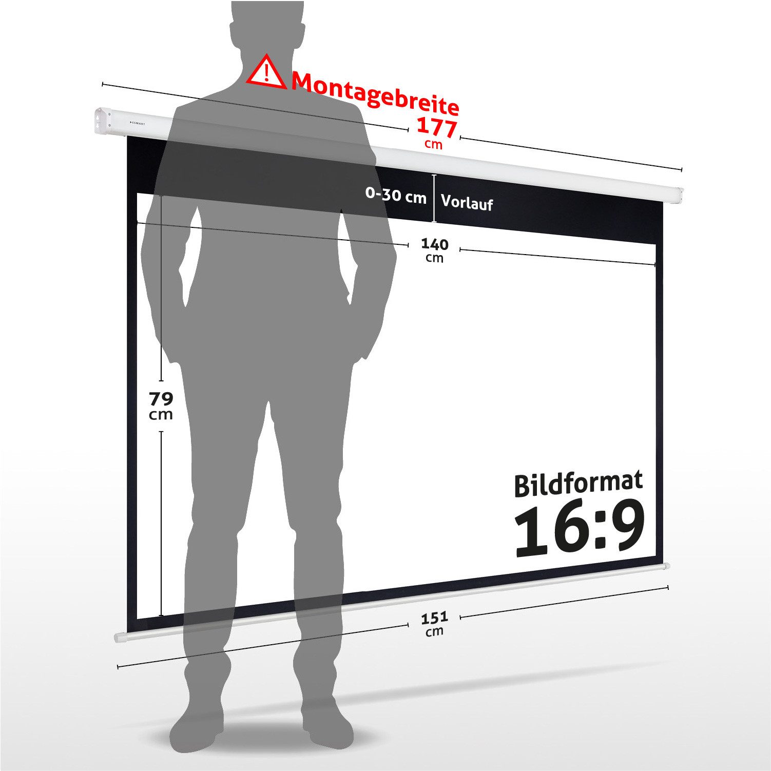 ESMART ESMART Germany Motor Leinwand Motorleinwand (Economy EXM)