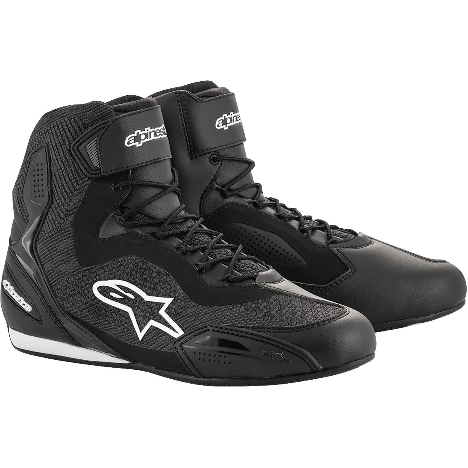 Alpinestars Alpinestars Faster-3 Rideknit schwarz 43 Motorradstiefel (Packung, Antistatische und Öl- und Benzinfeste Sohle)