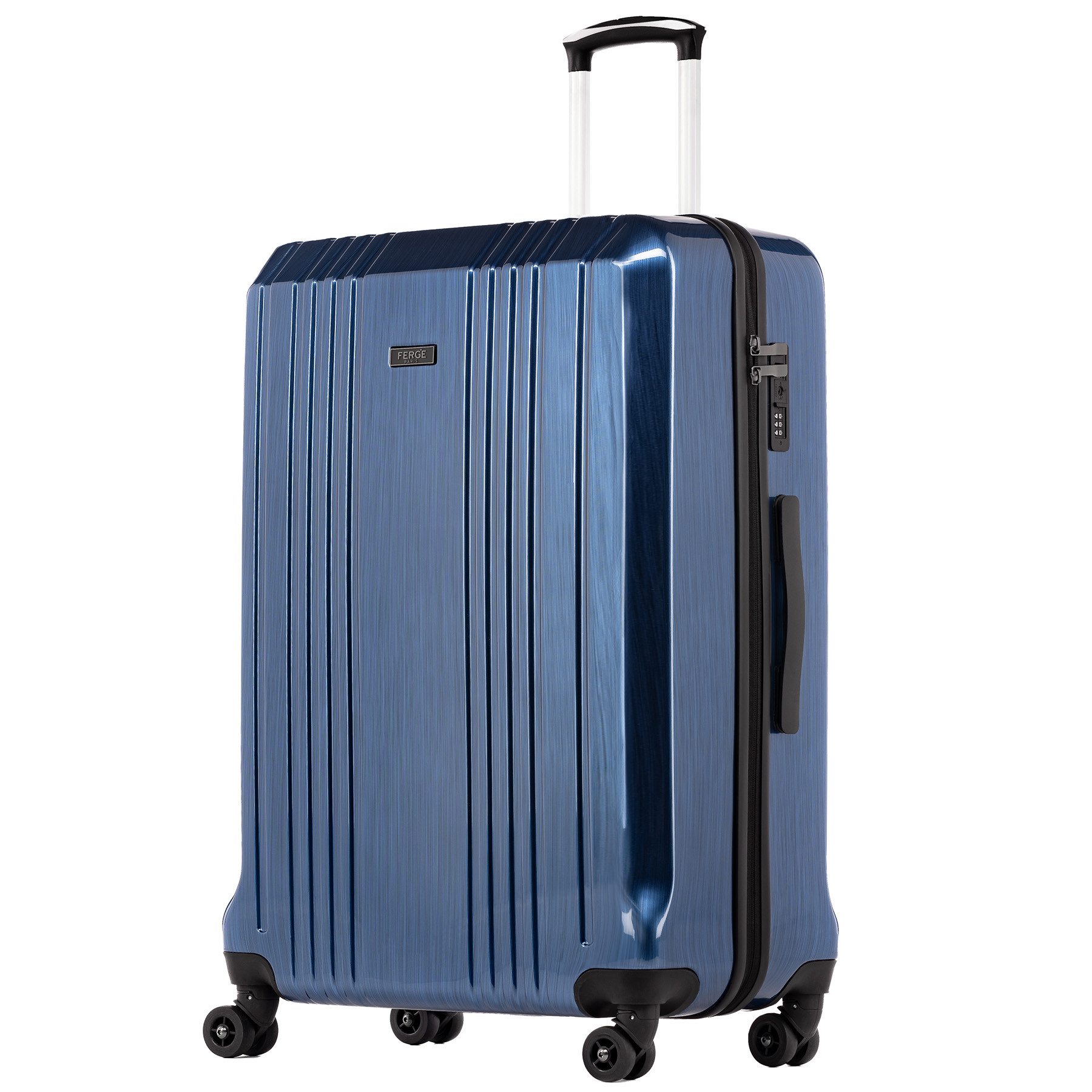 FERGÉ Koffer Hartschale Koffer XL groß CANNES TSA-Schoß, Trolley groß 75 cm, Premium Reisekoffer 4 Doppelrollen TSA-Schloss