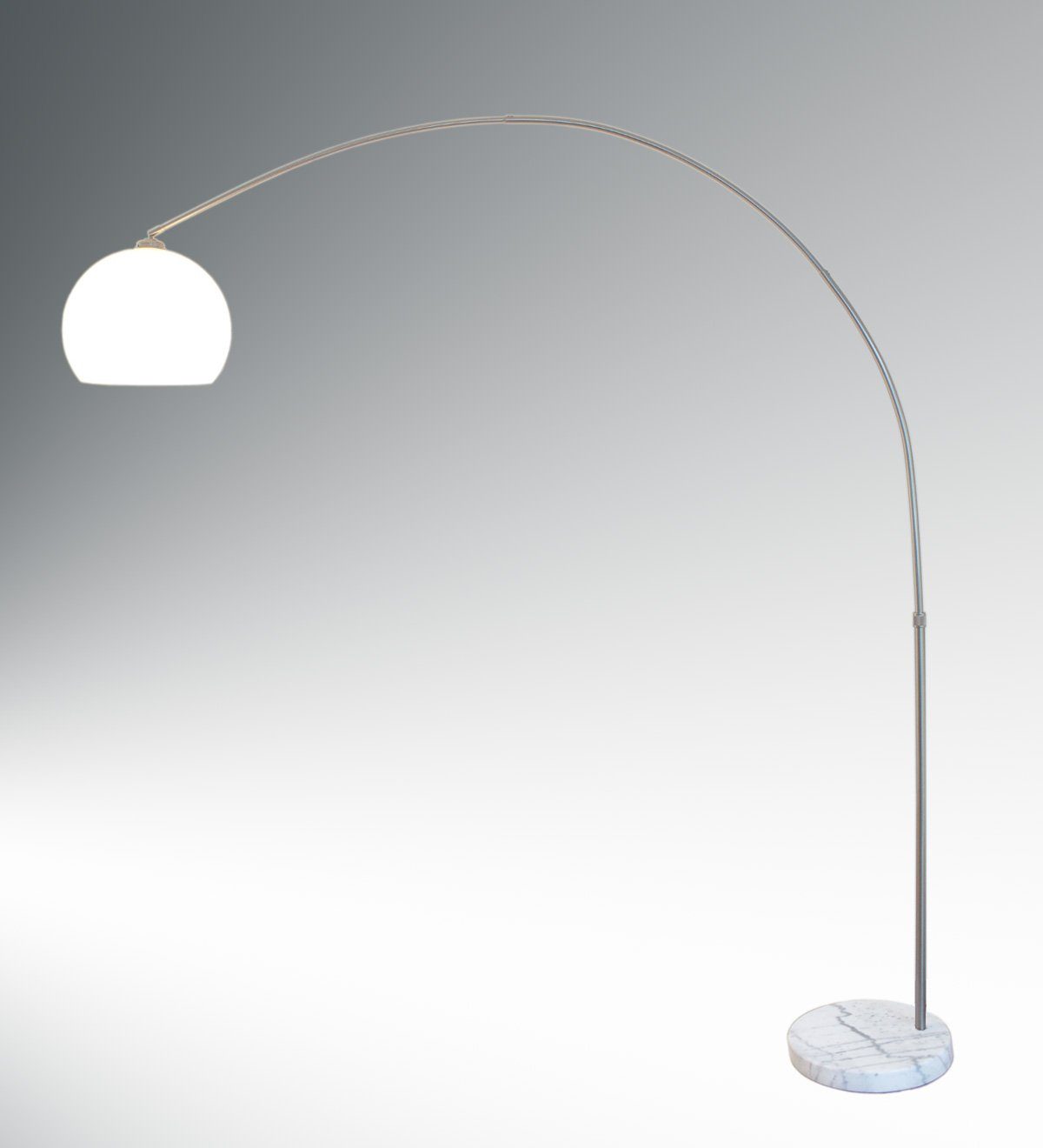 Kiom Lilli mit weiß nicht Ausladung, Stehlampe inklusive, abhängig Bogenleuchte Fußdimmer, mit Leuchtmittel weiter Leuchtmittel XL
