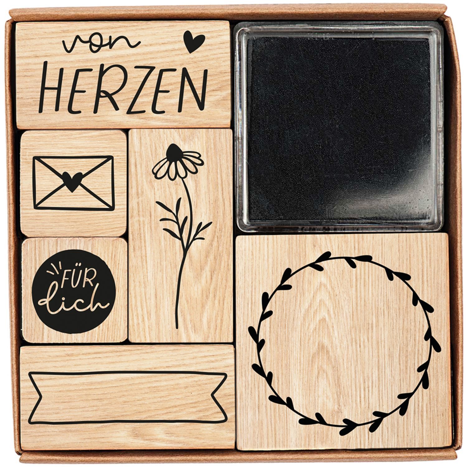 Stempel-Set Von Herzen / diverse