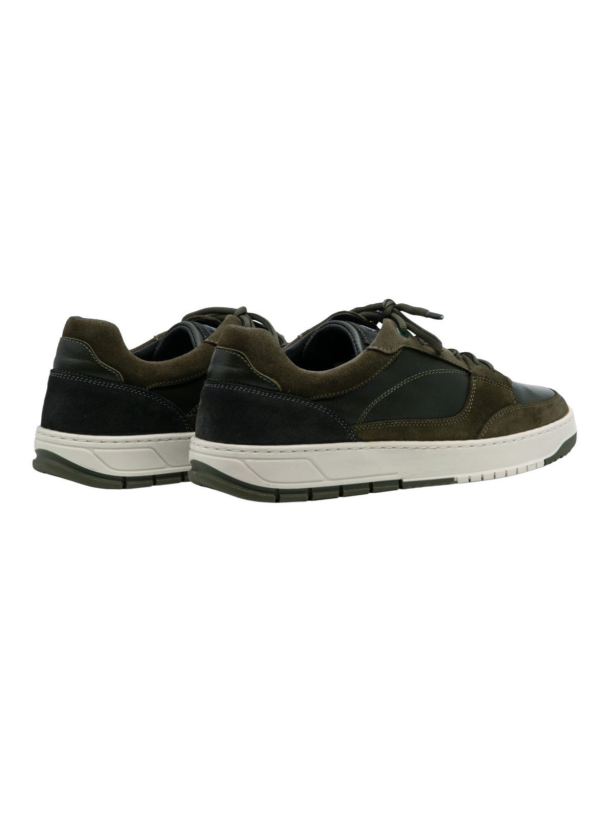 Engbers Herren Ledersneaker sportiv, Khaki Sneaker