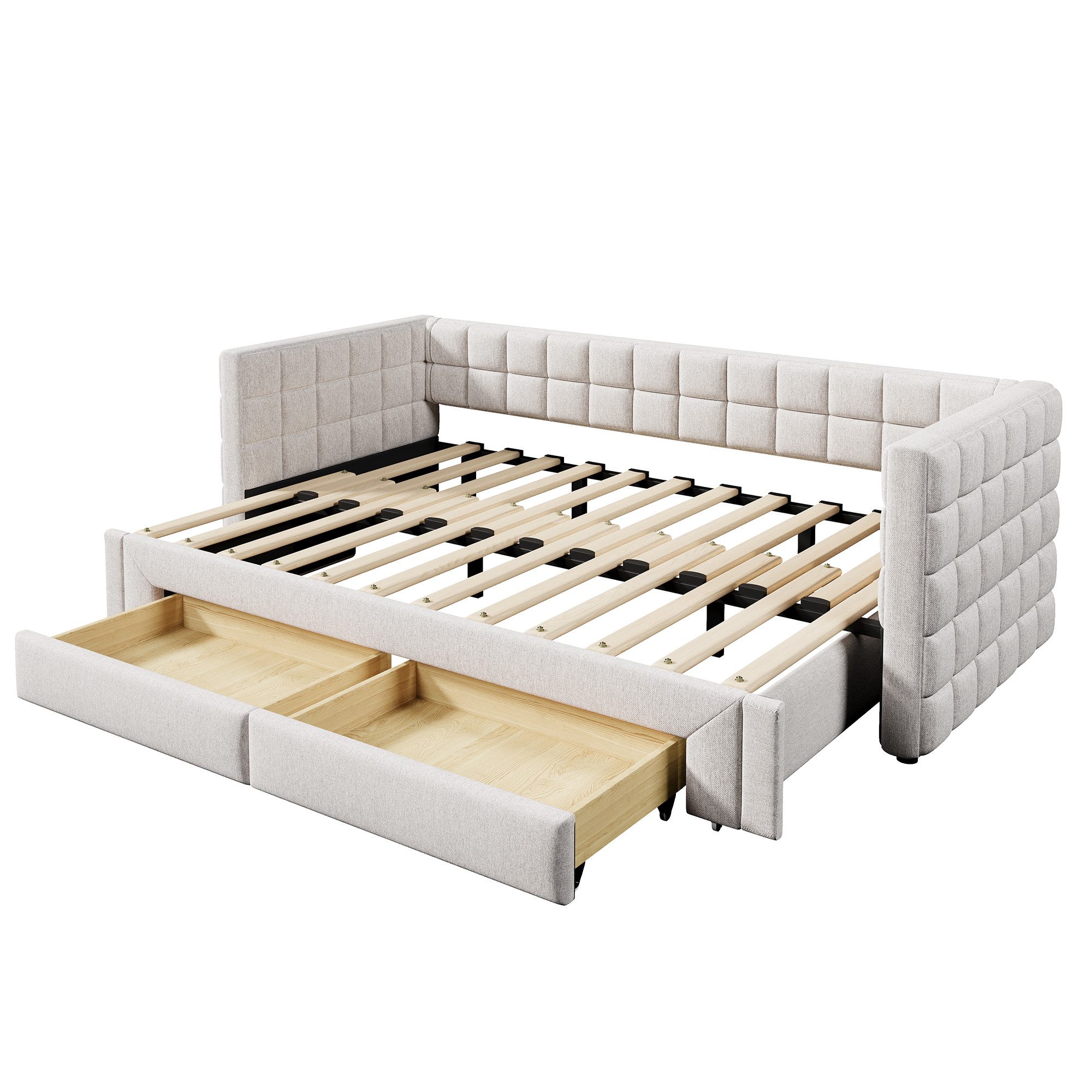 OKWISH Daybett Tagesbett,Sofabett,mit 2 Schubladen, Schlafsofa günstig online kaufen