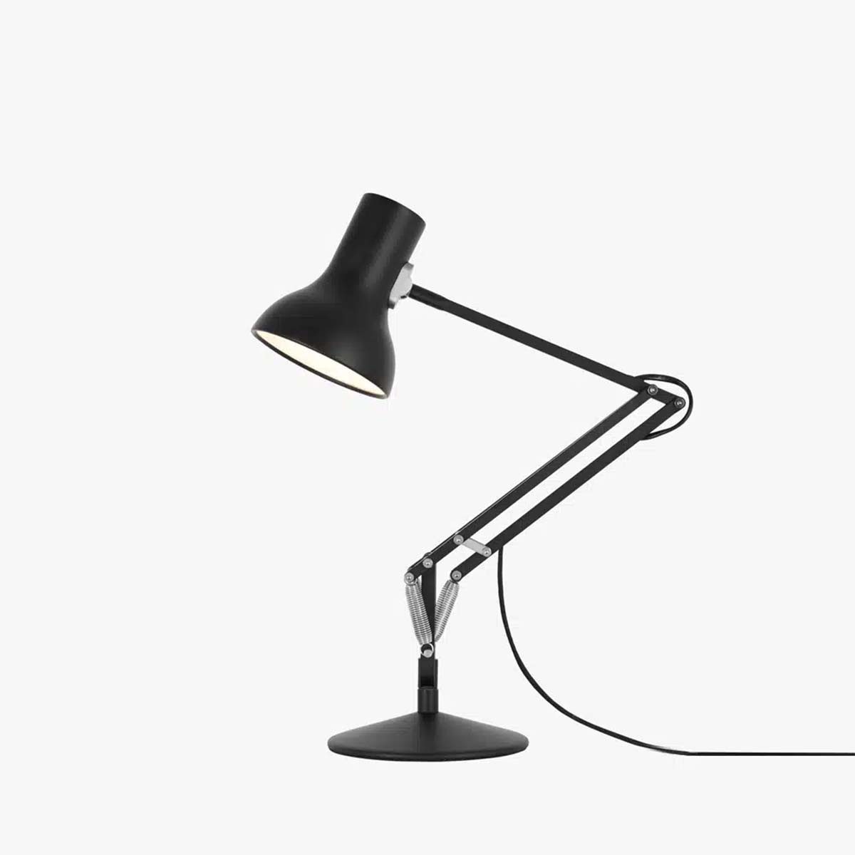 Anglepoise Schreibtischlampe Type 75 Mini Tischleuchte, H: max. 70 cm, LED wechselbar, 2700K, Flexibler Arm, inkl. LED-Leuchtmittel