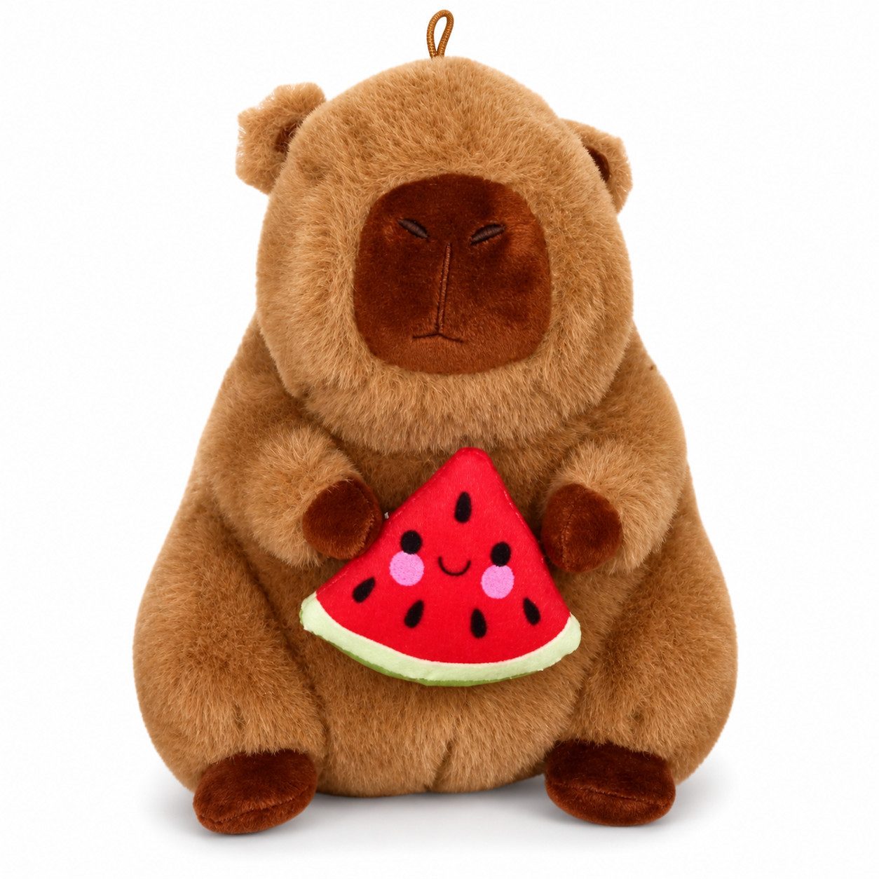 soma Kuscheltier Capybara Plüschtier 20cm Frucht Wassermelone Kuscheltier Kind Geschenk (Set, 1-St., Geschenk-Set), Detailreiches Design mit kompakter Form und Aufhängeschlaufe