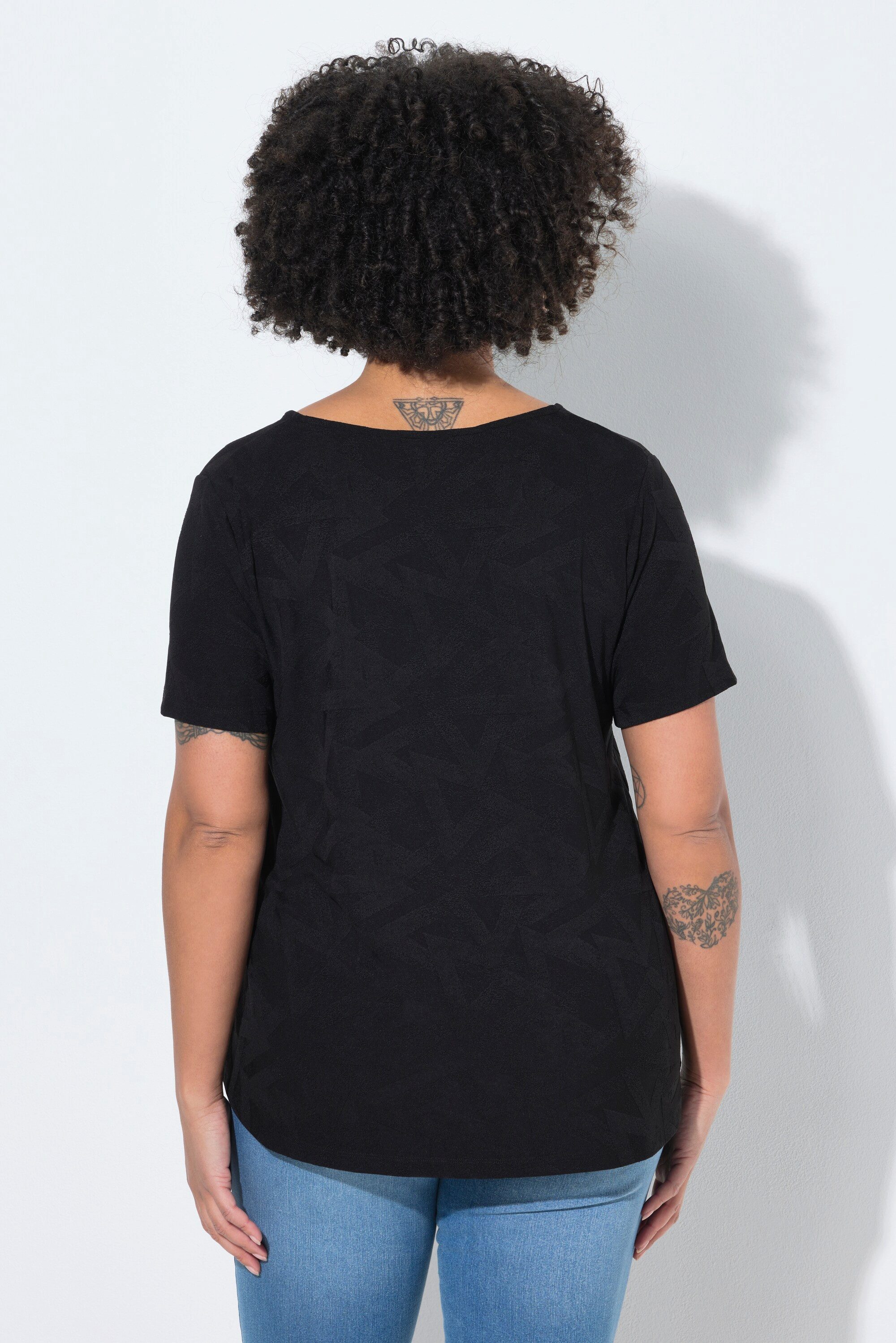 Angel of Style T-Shirt T-Shirt A-Linie Strukturjersey