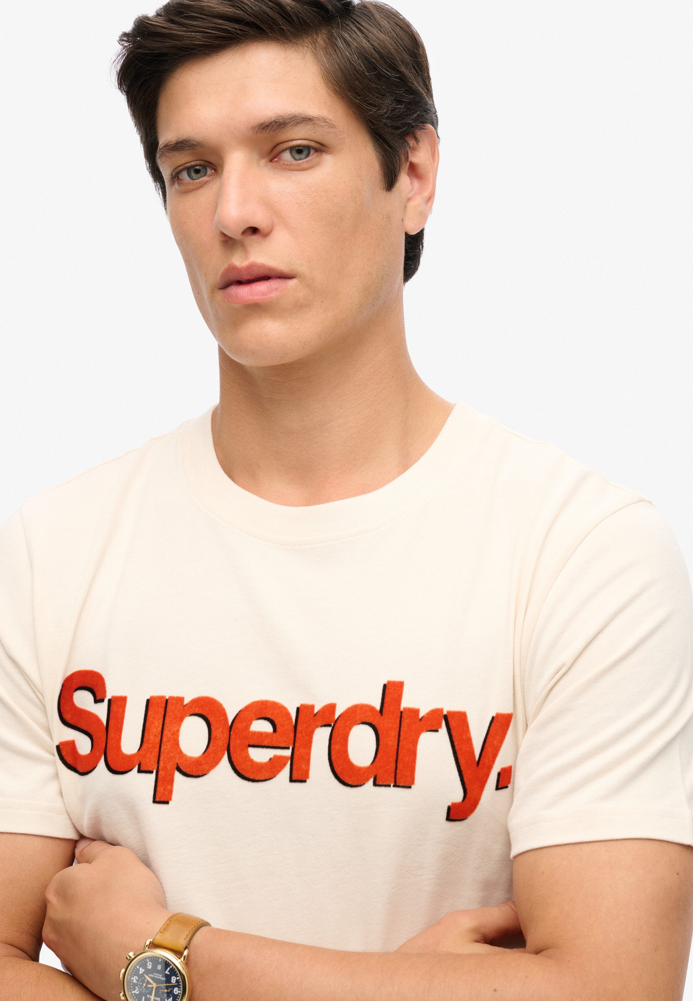 Superdry Rundhalsshirt CLASSIC CORE LOGO SHADOW günstig online kaufen