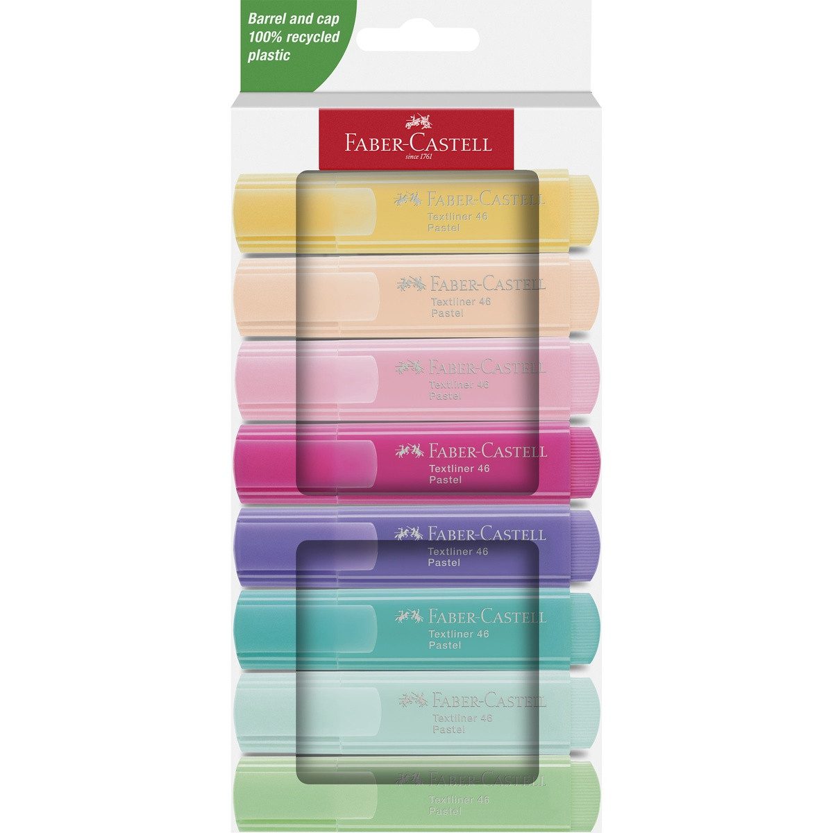 Faber-Castell Marker FABER-CASTELL Textmarker 46 Pastell 8 Stück
