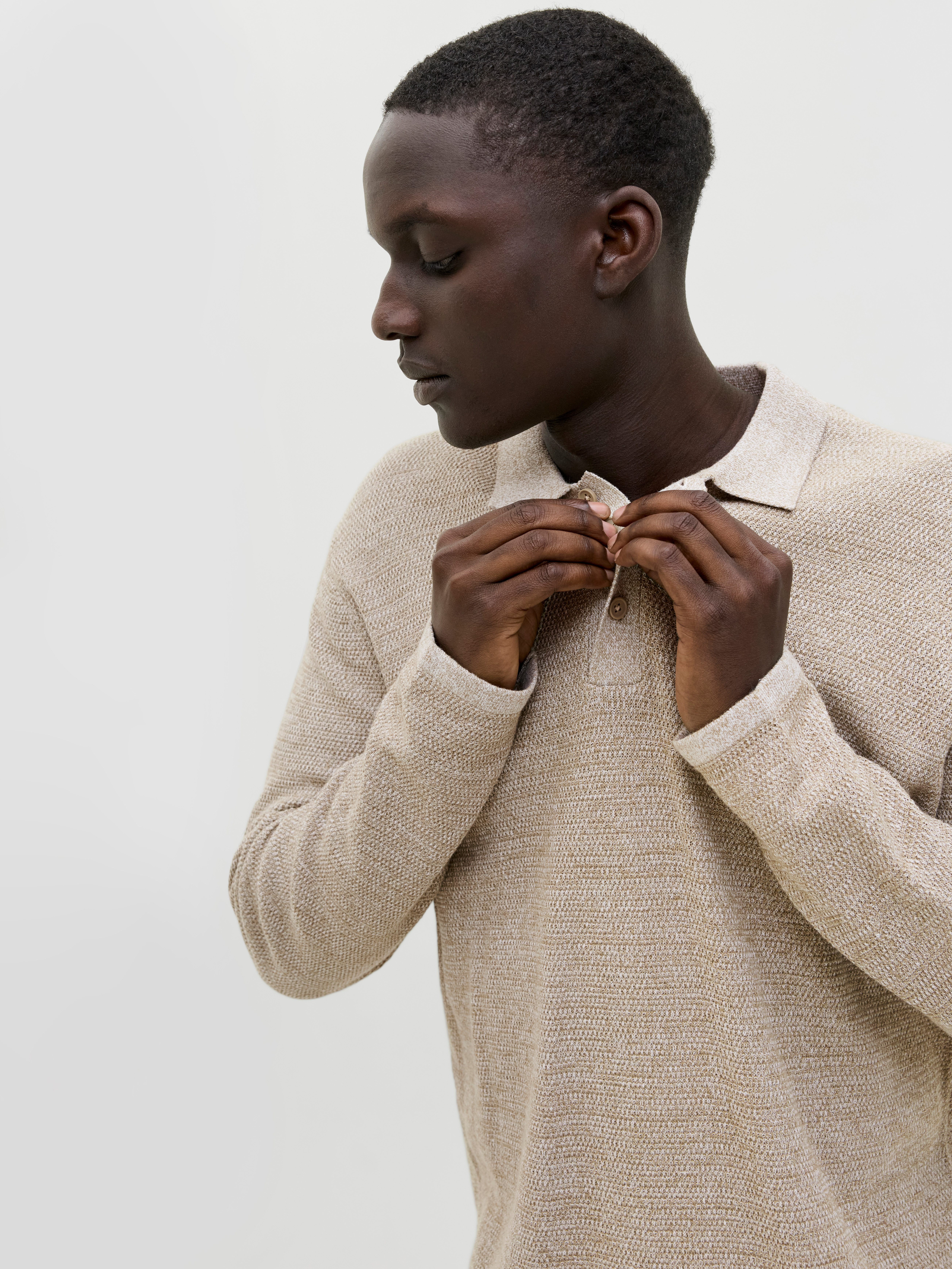 Jack & Jones Strickpullover JJEGEORGE KNIT POLO LS SN