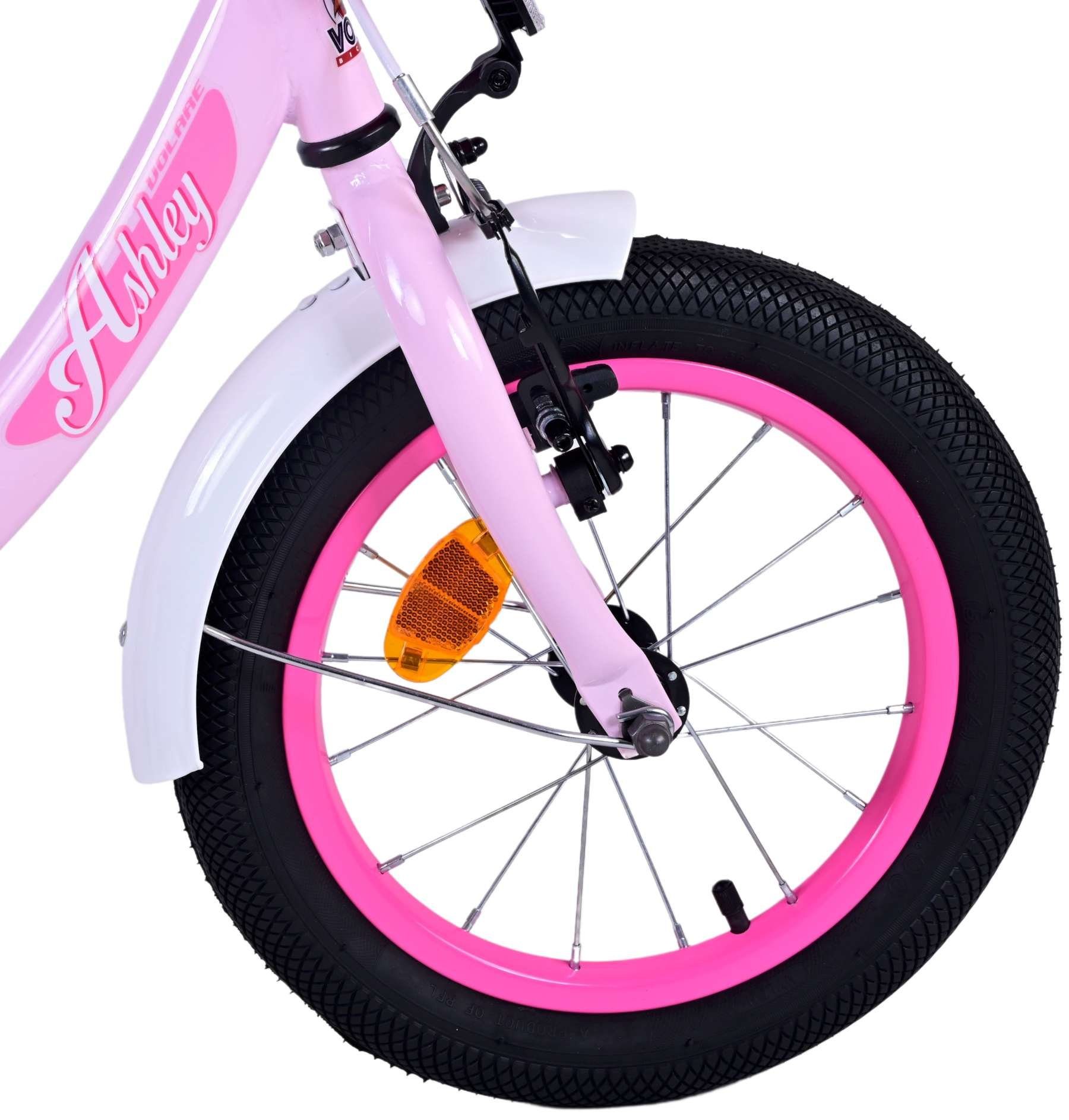 Volare Kinderfahrrad Ashley mit Rücktrittbremse in verschiedenen Größen und Farben, bis 60 kg, 85% zusammengebaut, Luftbereifung, einstellbare Lenkerhöhe