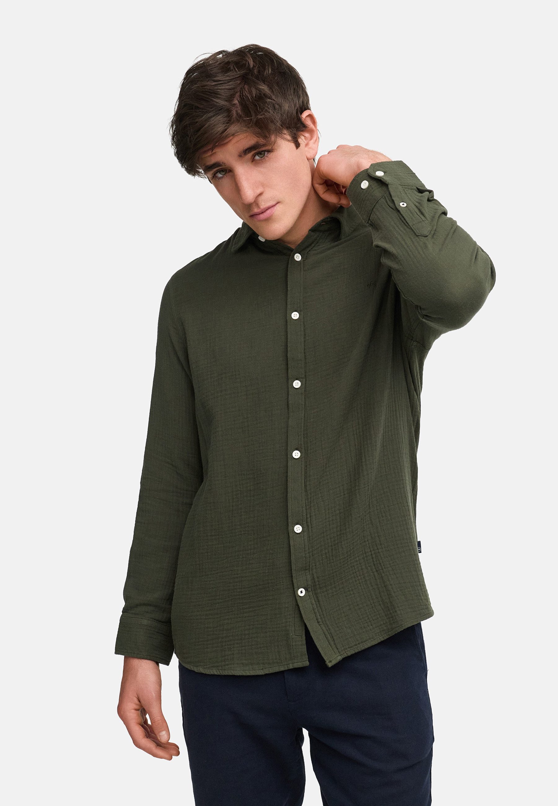 Kronstadt Langarmhemd Herren KSAvery Herrenhemd Langarm luftig-leicht durch günstig online kaufen