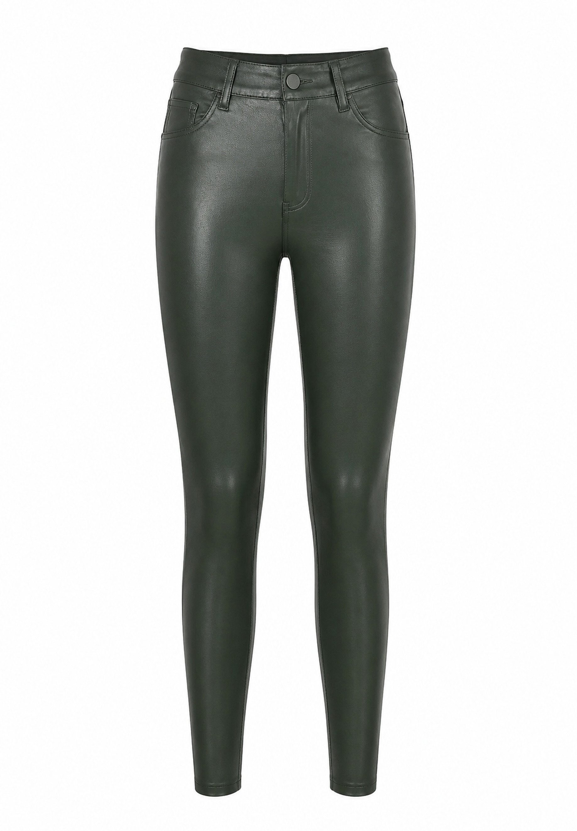 Elara Lederimitathose Kunstlederhose