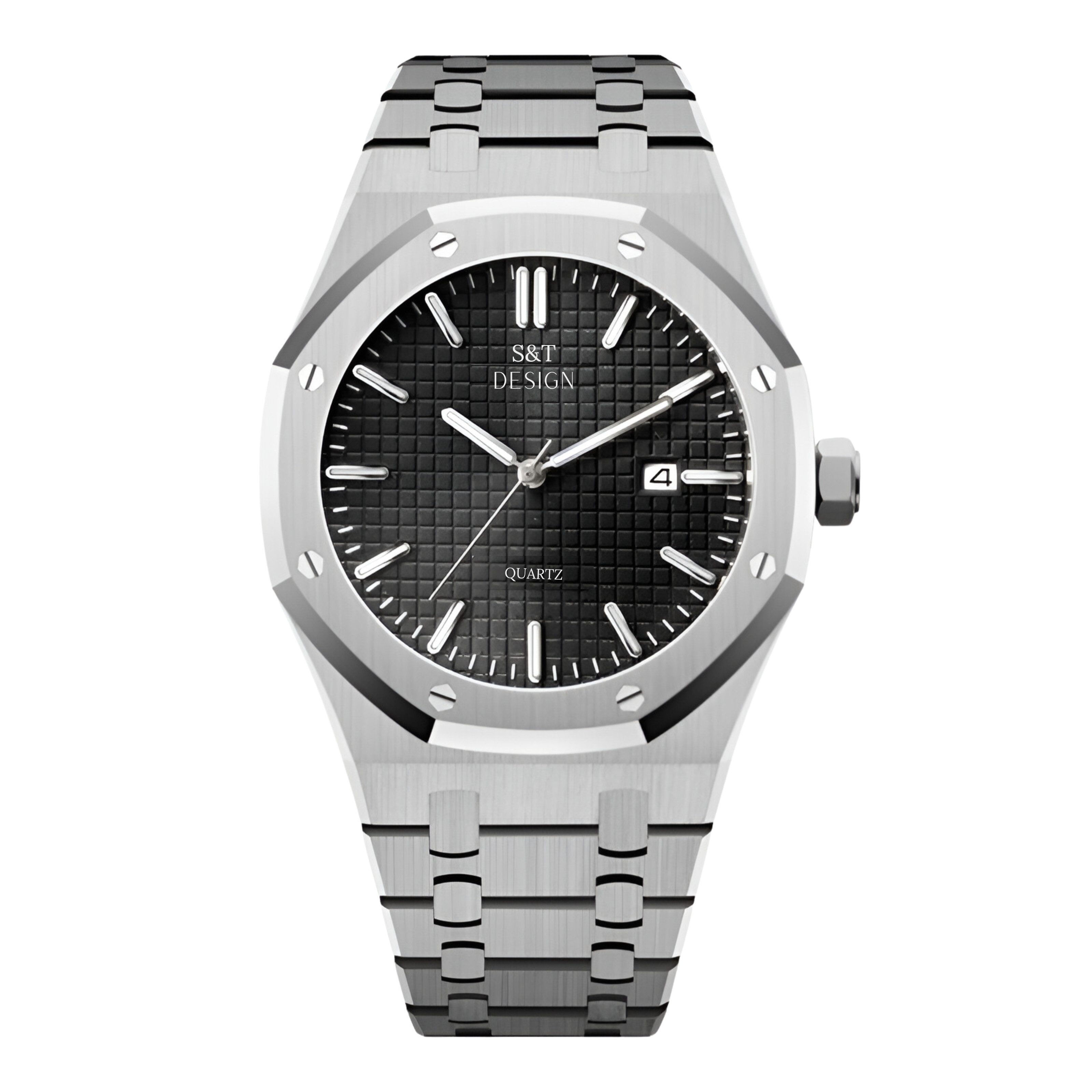 S&T Design Quarzuhr Herrenuhr Armbanduhr Edelstahl günstig online kaufen
