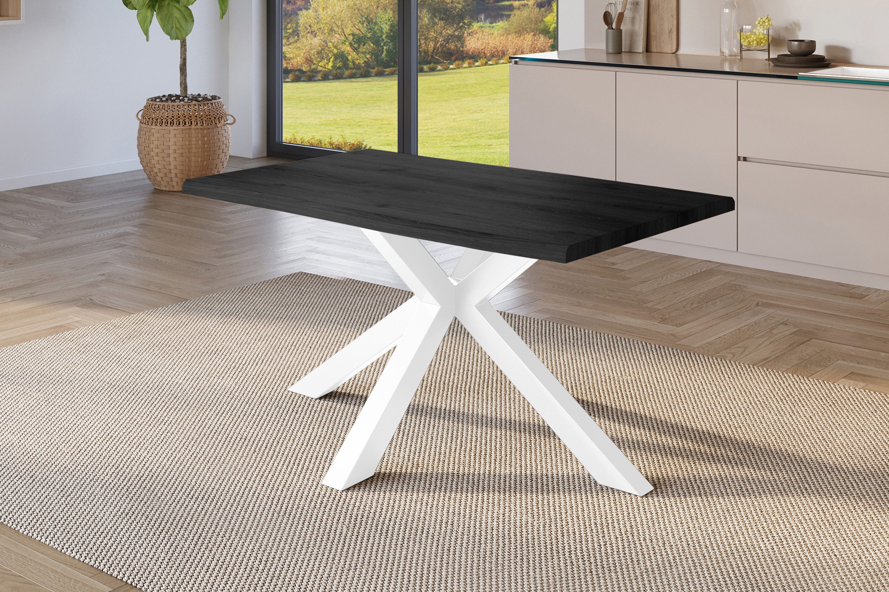 SAM® Esstisch Joel, Holz Grau-Optik, verschiedene günstig online kaufen