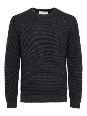 SELECTED HOMME Rundhalspullover SLHVINCE LS KNIT BUBBLE CREW NECK NOOS