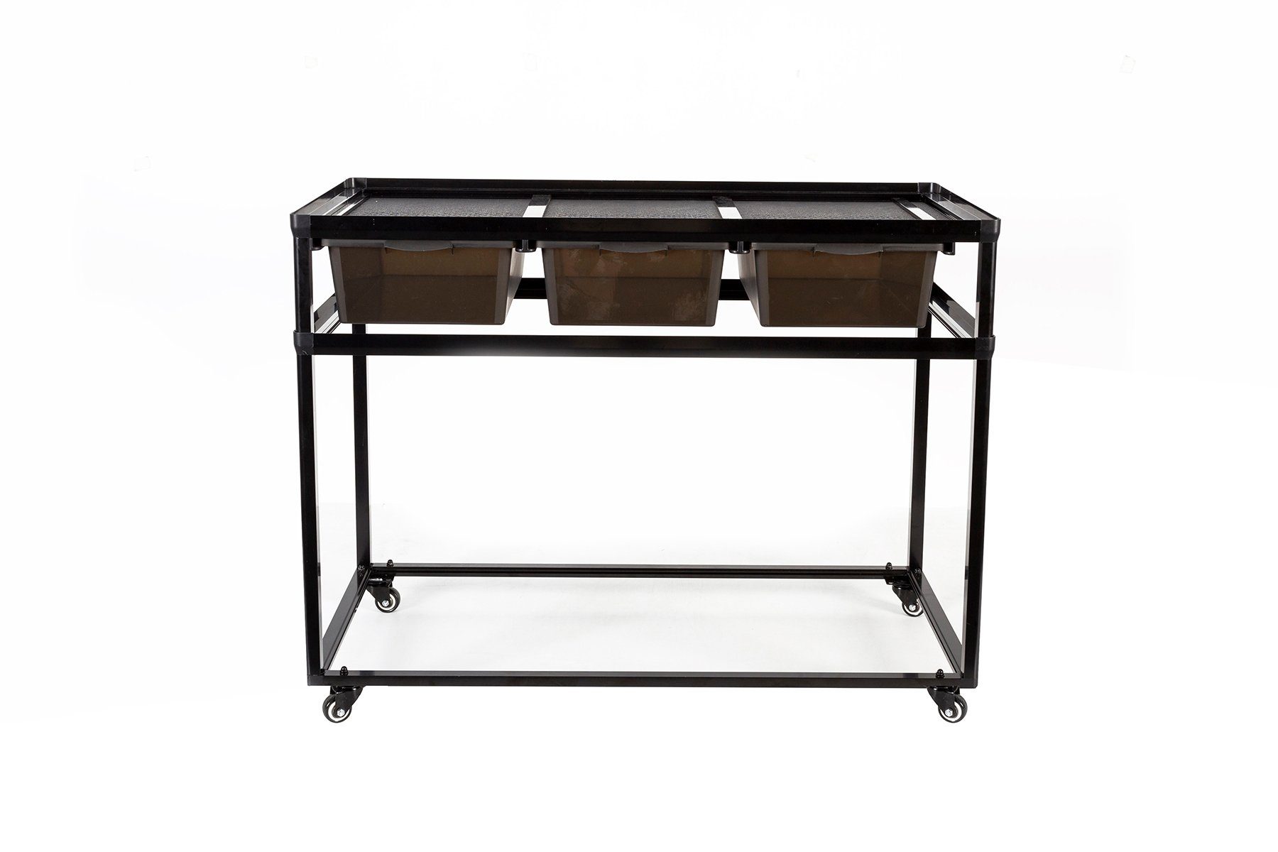 ReptiZoo Terrarium ReptiZoo, Zuchtrack (Unterschrank INO13) 3-fach, rollbar + 3 Boxen (sm