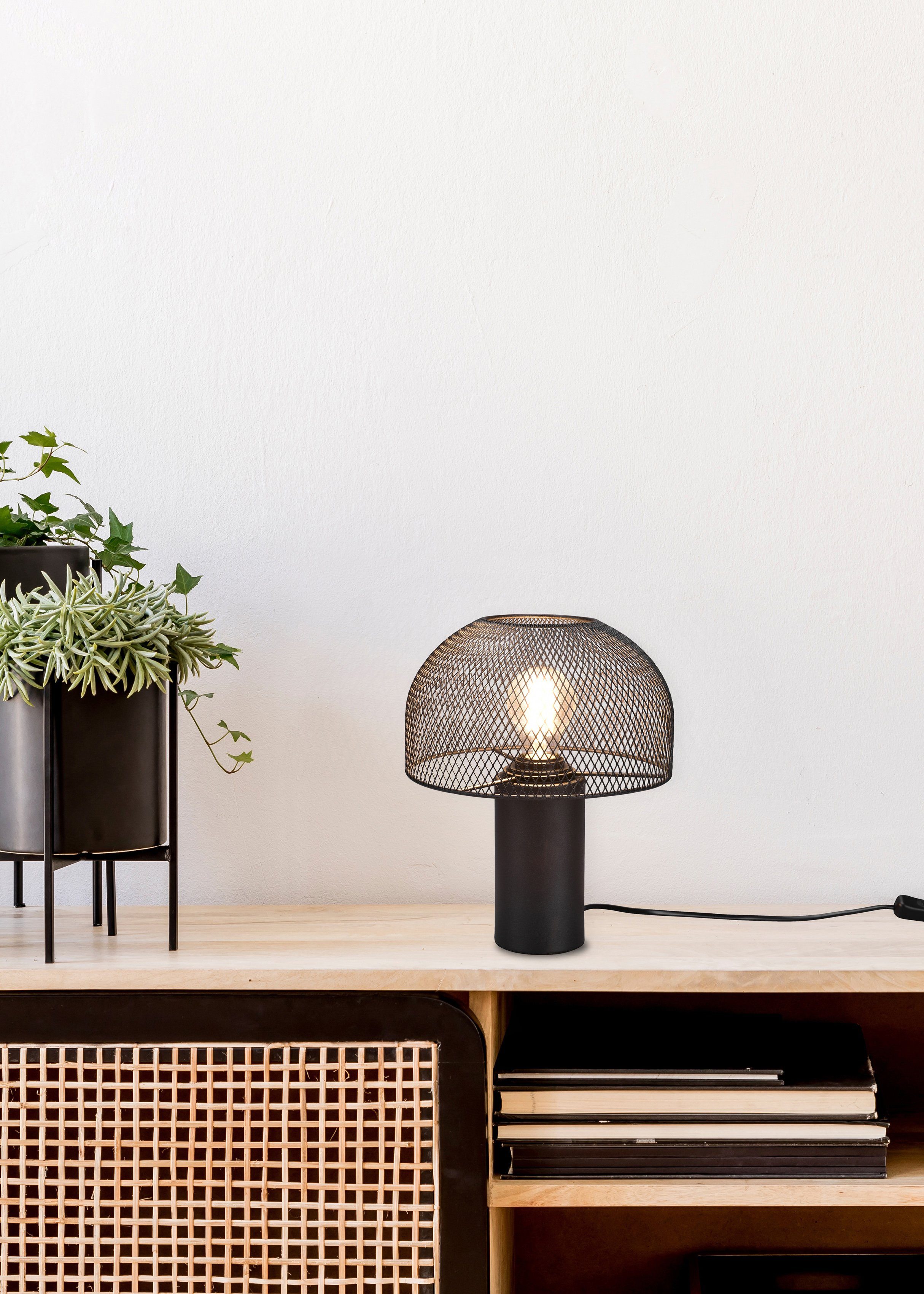 Leonique Tischleuchte Elenoire, ohne Leuchtmittel, Pilzlampe günstig online kaufen
