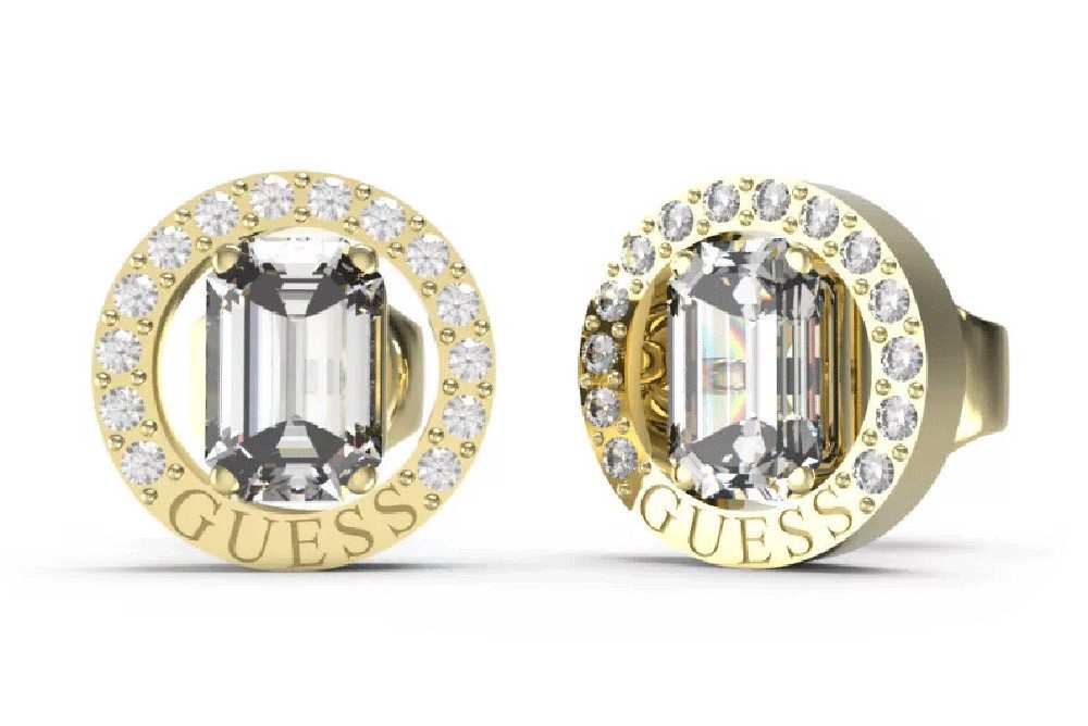 Guess Paar Ohrstecker Damen-Tiny Dancer Goldfarben günstig online kaufen