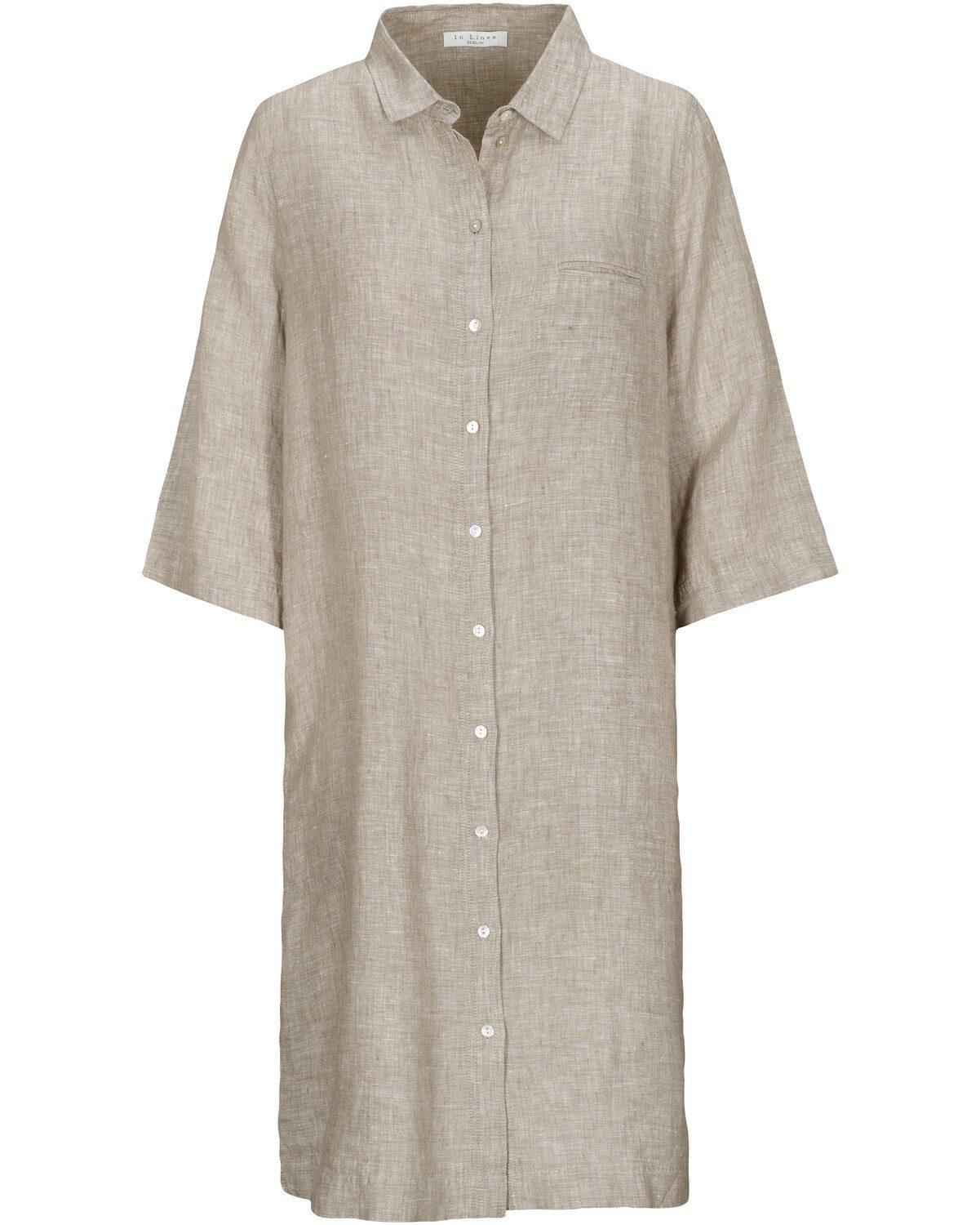 IN LINEA Hemdblusenkleid Leinen-Hemdkleid