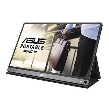 Asus MB16AP Portabler Monitor (39,60 cm/15,6 ", 1920 x 1080 px, Full HD, USB Type C, integrierter Akku, Schwarz)