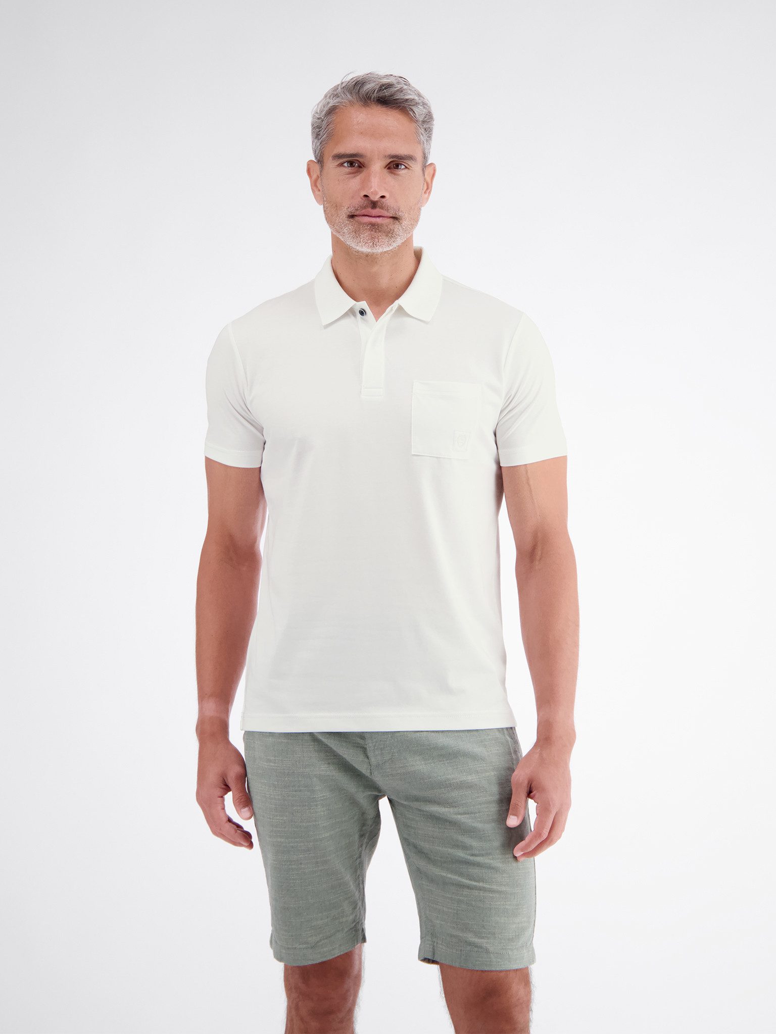 LERROS Poloshirt mit Logo Stickerei