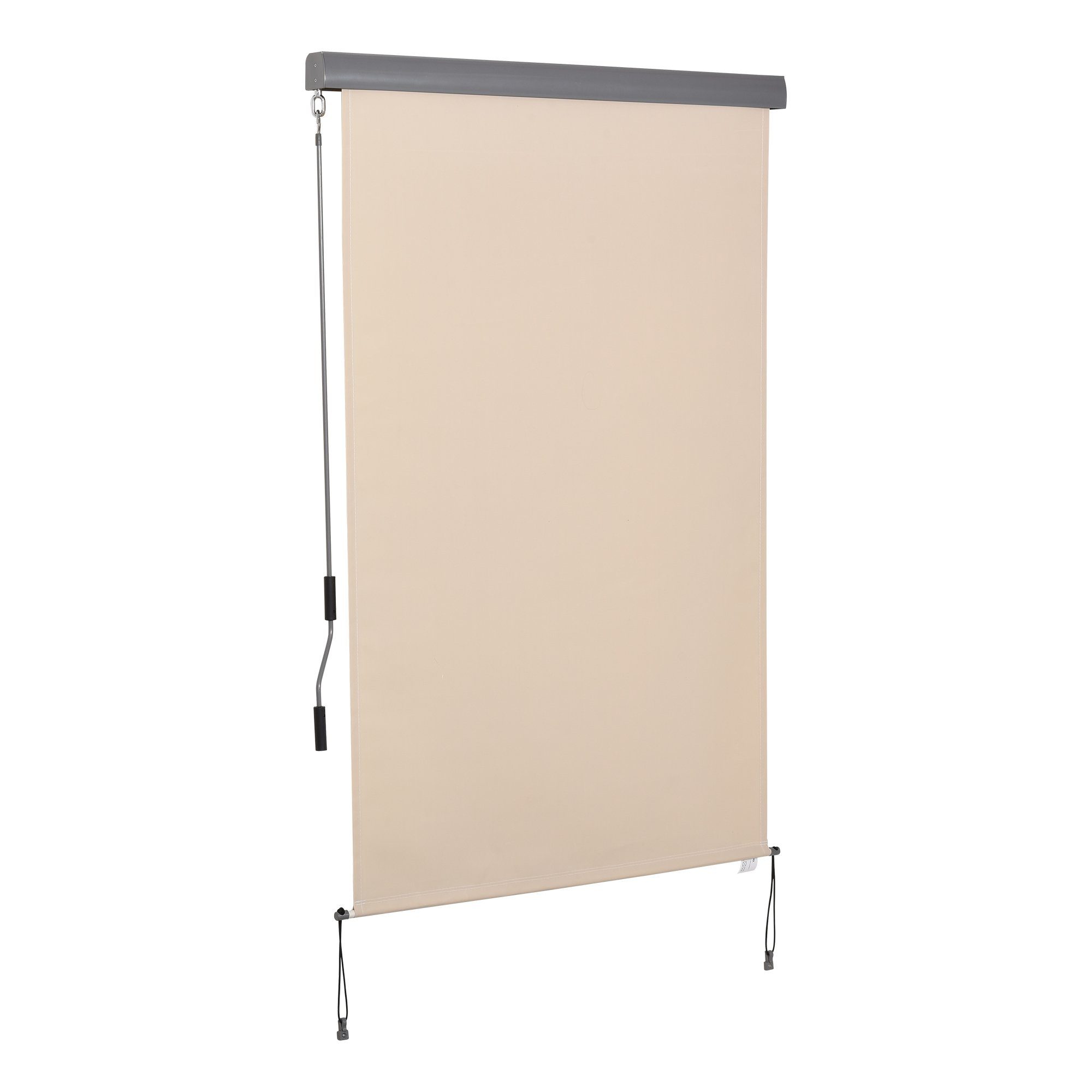 Outsunny Markise Seitenmarkise, Polyesterstoff+Alu (Balkonmarkise, 1-St., günstig online kaufen