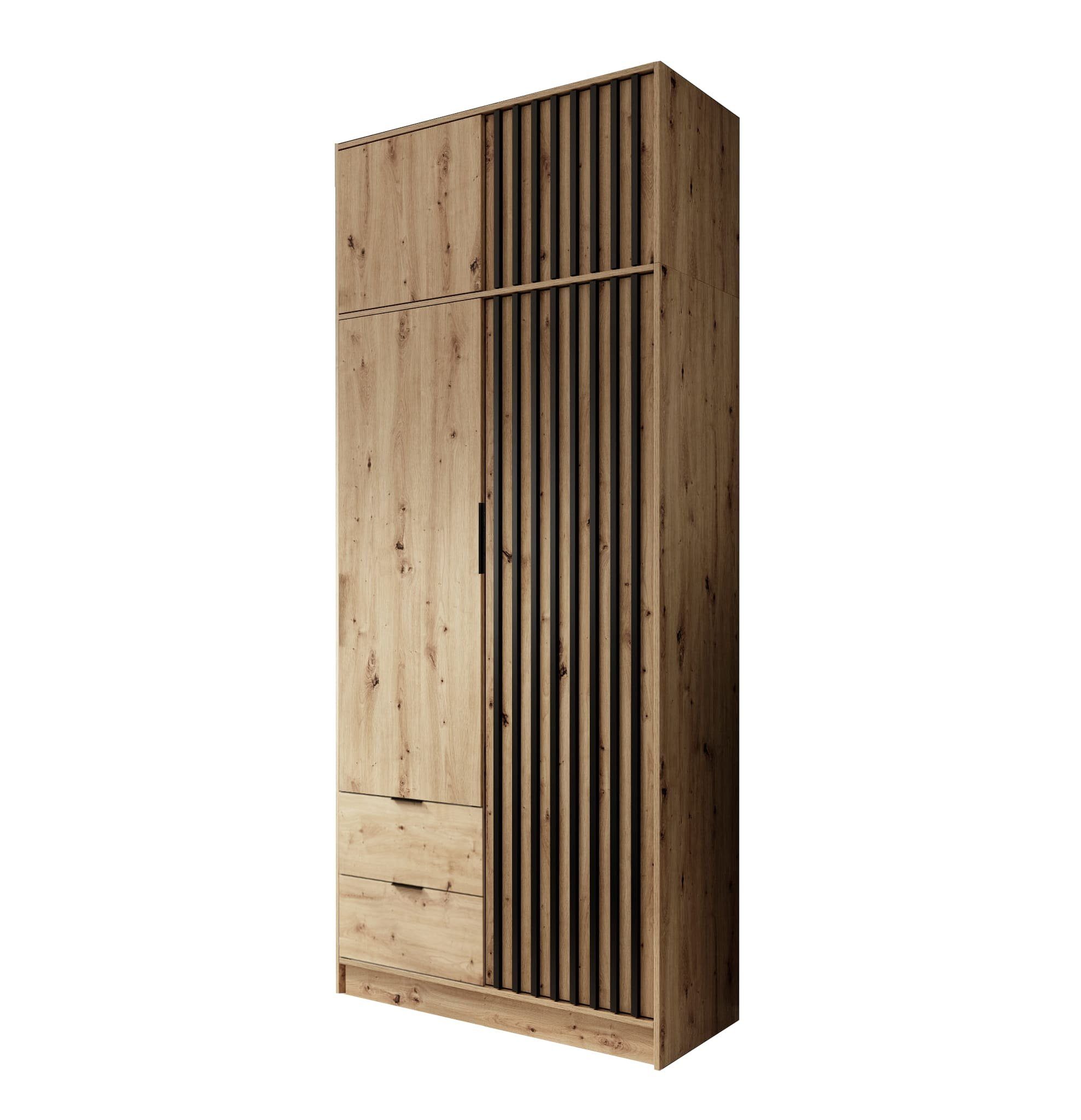 MOEBLO Kleiderschrank JOHN mit Erweiterung (Latten günstig online kaufen