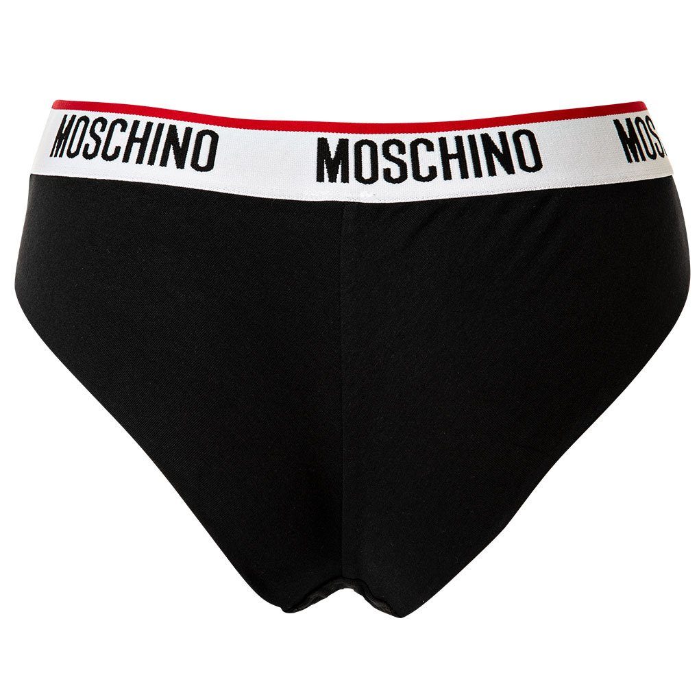 Moschino Pack Brazilian Schwarz Damen Unterhose Slips 2er Slip -