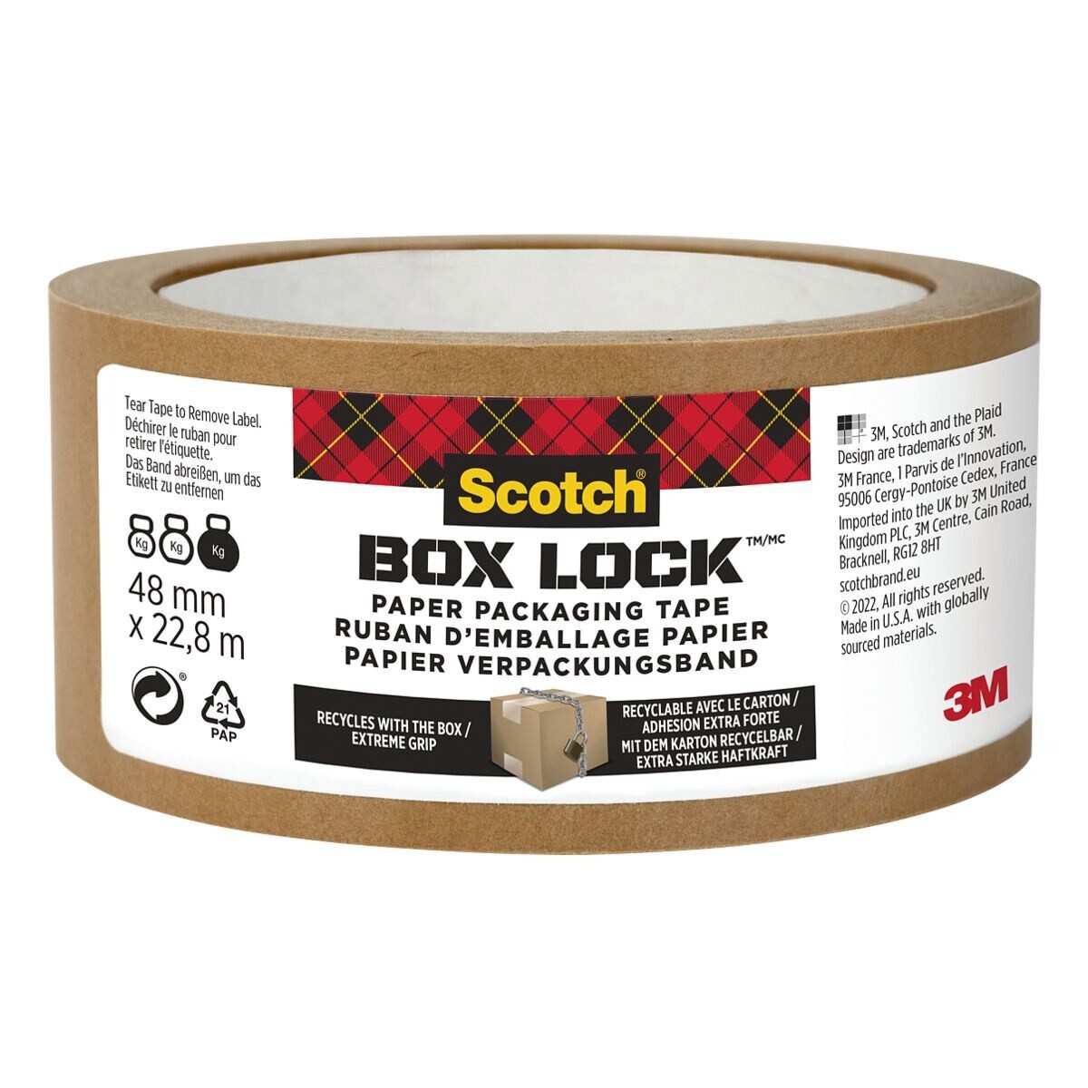 SCOTCH Klebeband Box Lock (1-St) 48 mm / 22,8 m