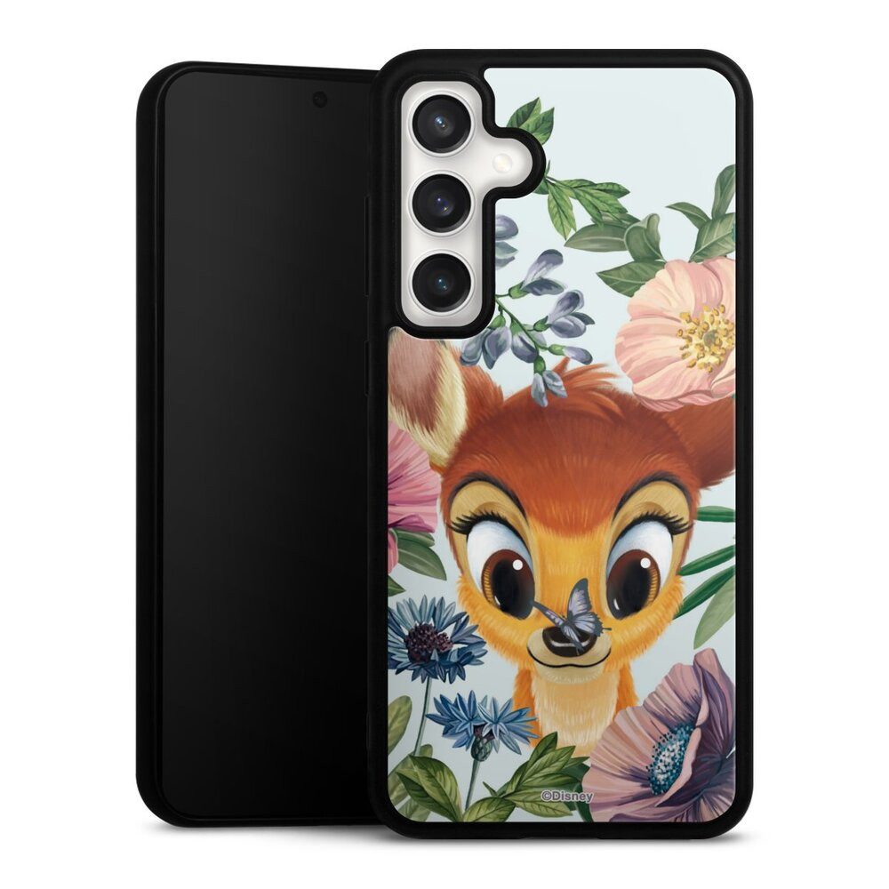 DeinDesign Handyhülle Disney Blumen Bambi Bloomy Bambi, Samsung Galaxy S24 FE 5G Gallery Case Glas Hülle