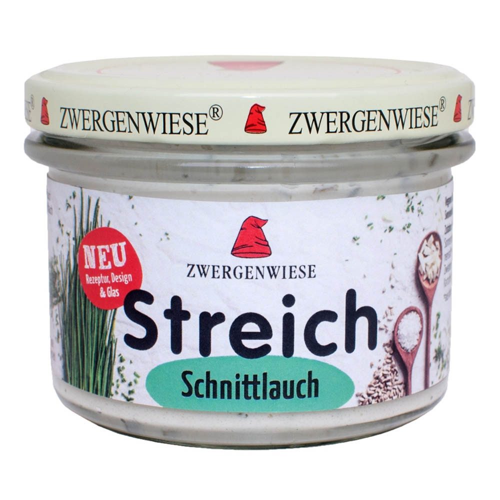Zwergenwiese Herzhafter Brotaufstrich Streich - Schnittlauch 180g