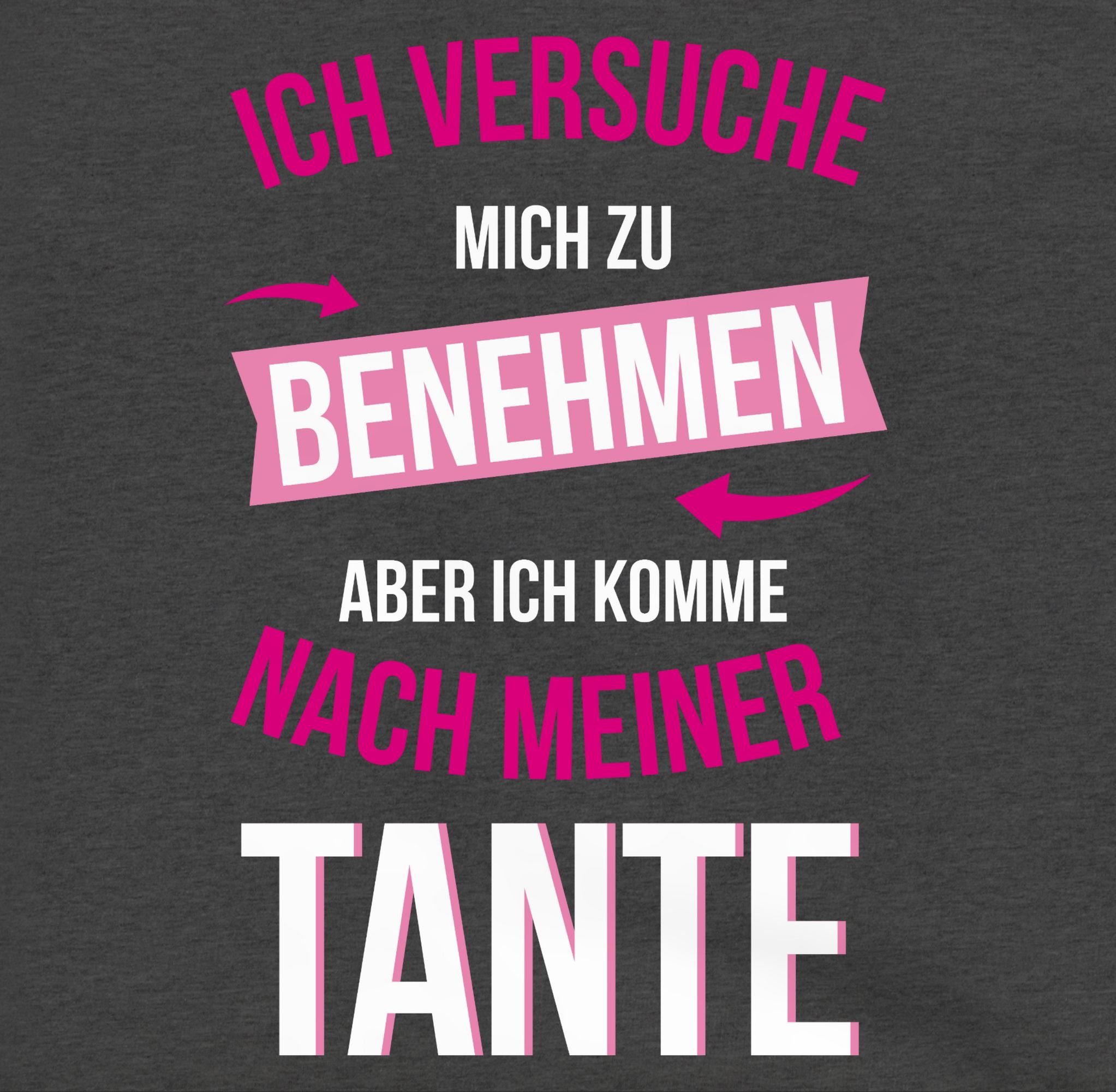 komme versuche zu Kinder Ich benehmen meliert Sprüche Anthrazit mich meiner ich aber nach 2 Shirtracer Hoodie Statement Tante