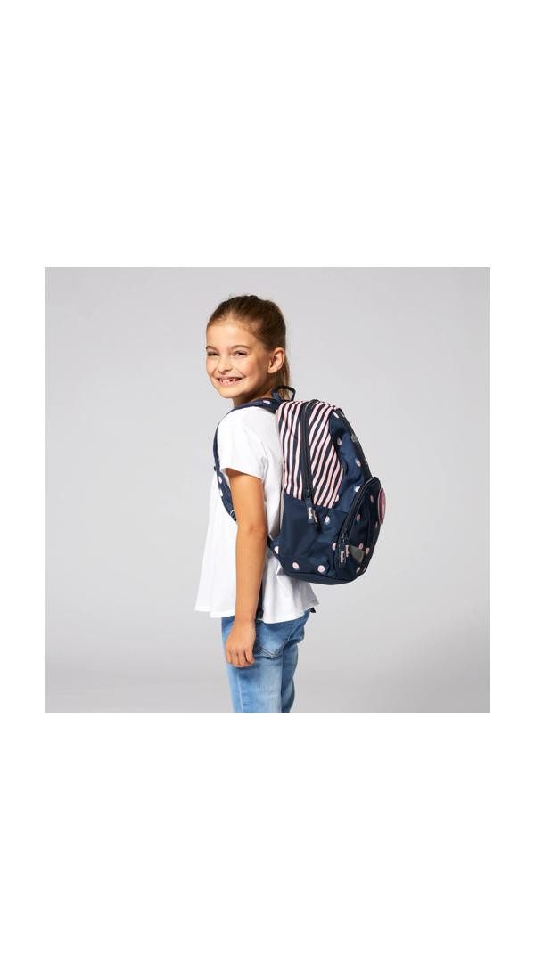 ergobag Kinderrucksack Ease Large, passend für DIN-A4