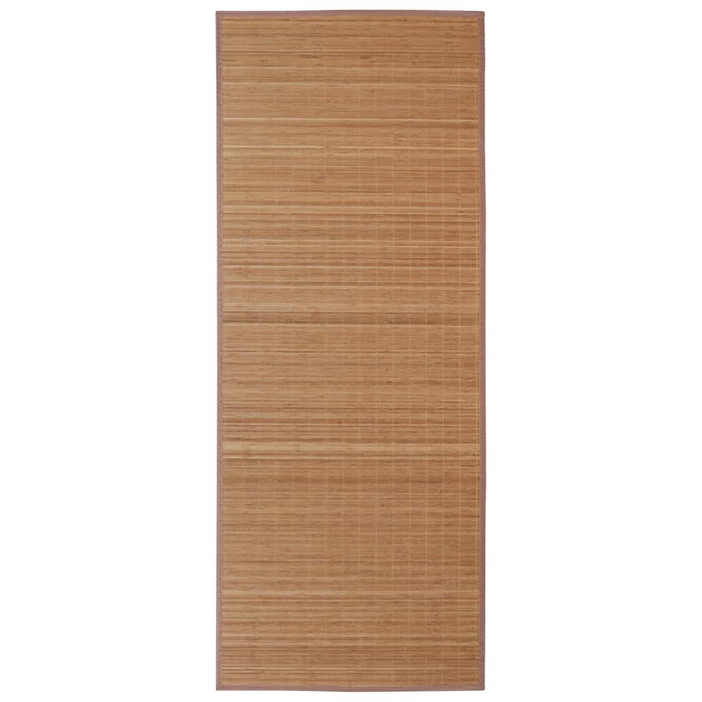 vidaXL Teppich 150 x 200 cm Teppich Rechteckig 150x200 cm aus Bambus mit PVC-Anti-Rut, Rechteckig, Höhe: 0 mm