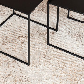Designteppich Modern Teppich für Wohnzimmer, Schlafzimmer Abstrakt Muster, Mazovia, 80 x 150 cm, Modern, Abstrakt, Kurzflor - niedrige Florhöhe
