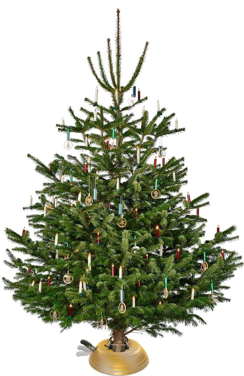 Krinner Christbaumständer KRINNER Vario Classic Gold (1-tlg), Original-Rundum-Einseil-Technik