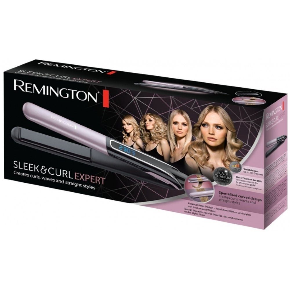 Remington Glätteisen S6700 Sleek & Curl Expert - Haarglätter - lila