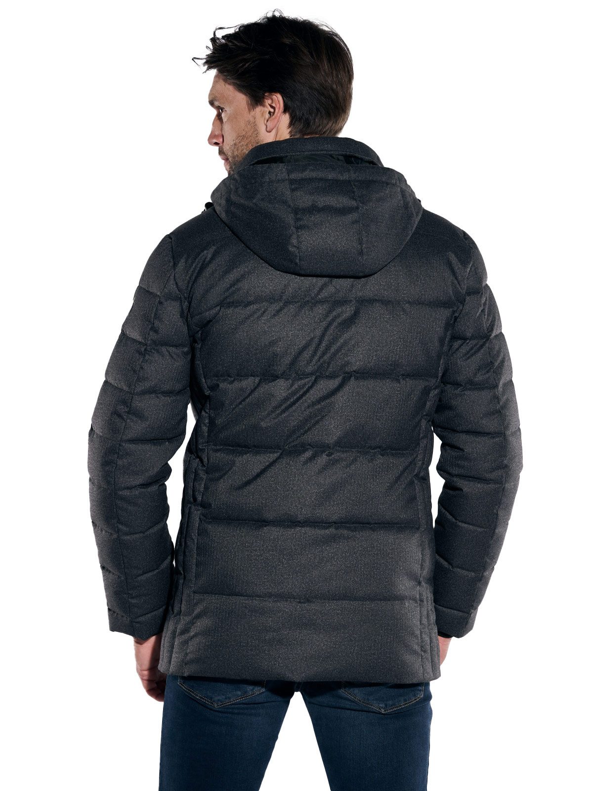 Engbers Langjacke Herren Steppjacke slim fit, Anthrazit günstig online kaufen