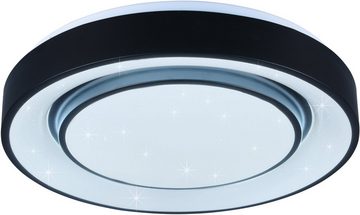 TRIO Leuchten LED Deckenleuchte Mona, Dimmfunktion, Farbwechsel, Leuchtdauer einstellbar, Memoryfunktion, Nachtlichtfunktion, Smart Home, Timerfunktion, mehrere Helligkeitsstufen, LED fest integriert, Farbwechsler, WiZ Smarthome Deckenlampe Ø 38cm Steuerung per App RGB + CCT, dimmbar