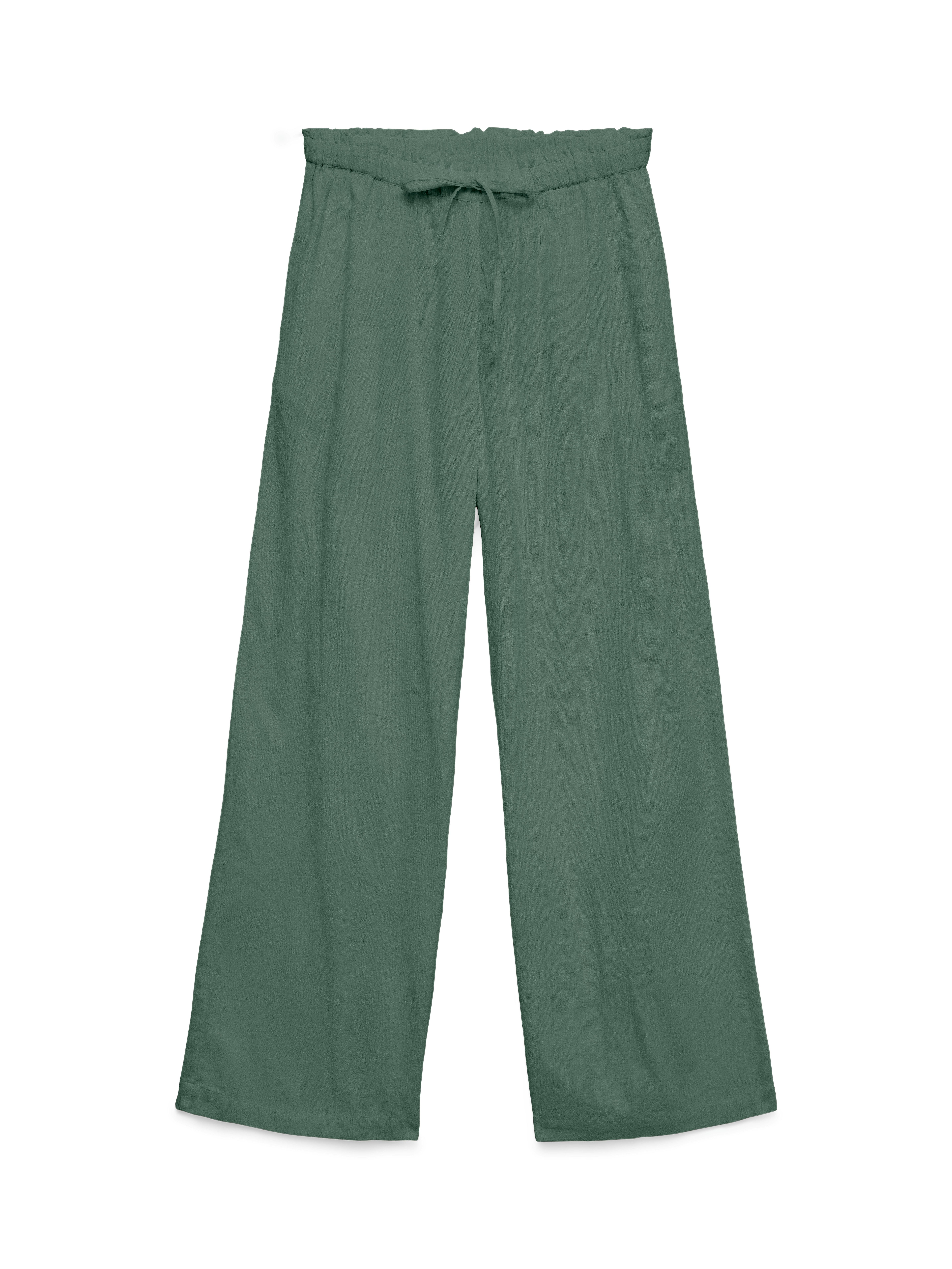 Vero Moda Schlupfhose VMDICTHE NW WIDE TIE PANT WVN GA Baumwolle, oversize