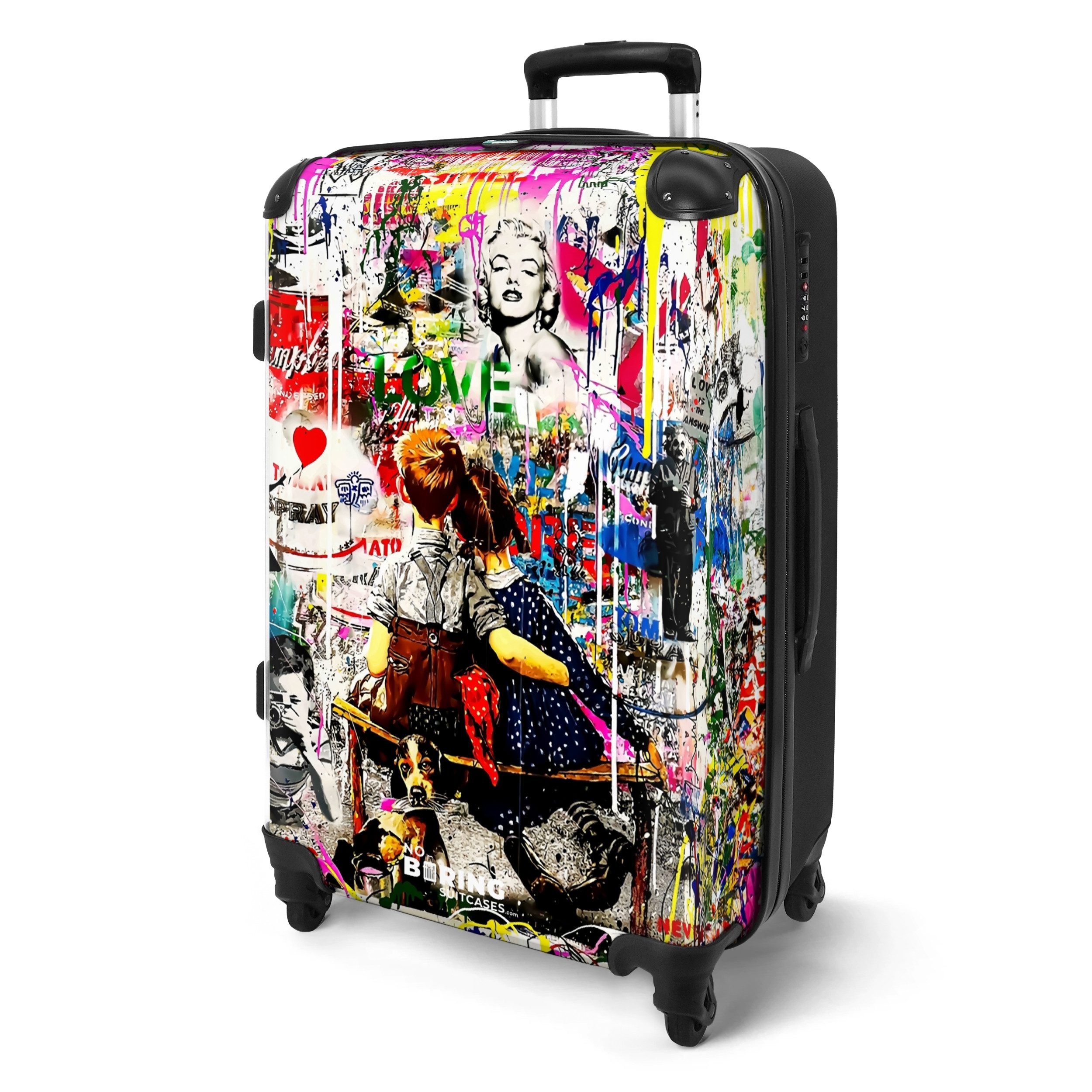 NoBoringSuitcases.com© Hartschalen-Trolley Bekannte Kunstwerke als bunte günstig online kaufen