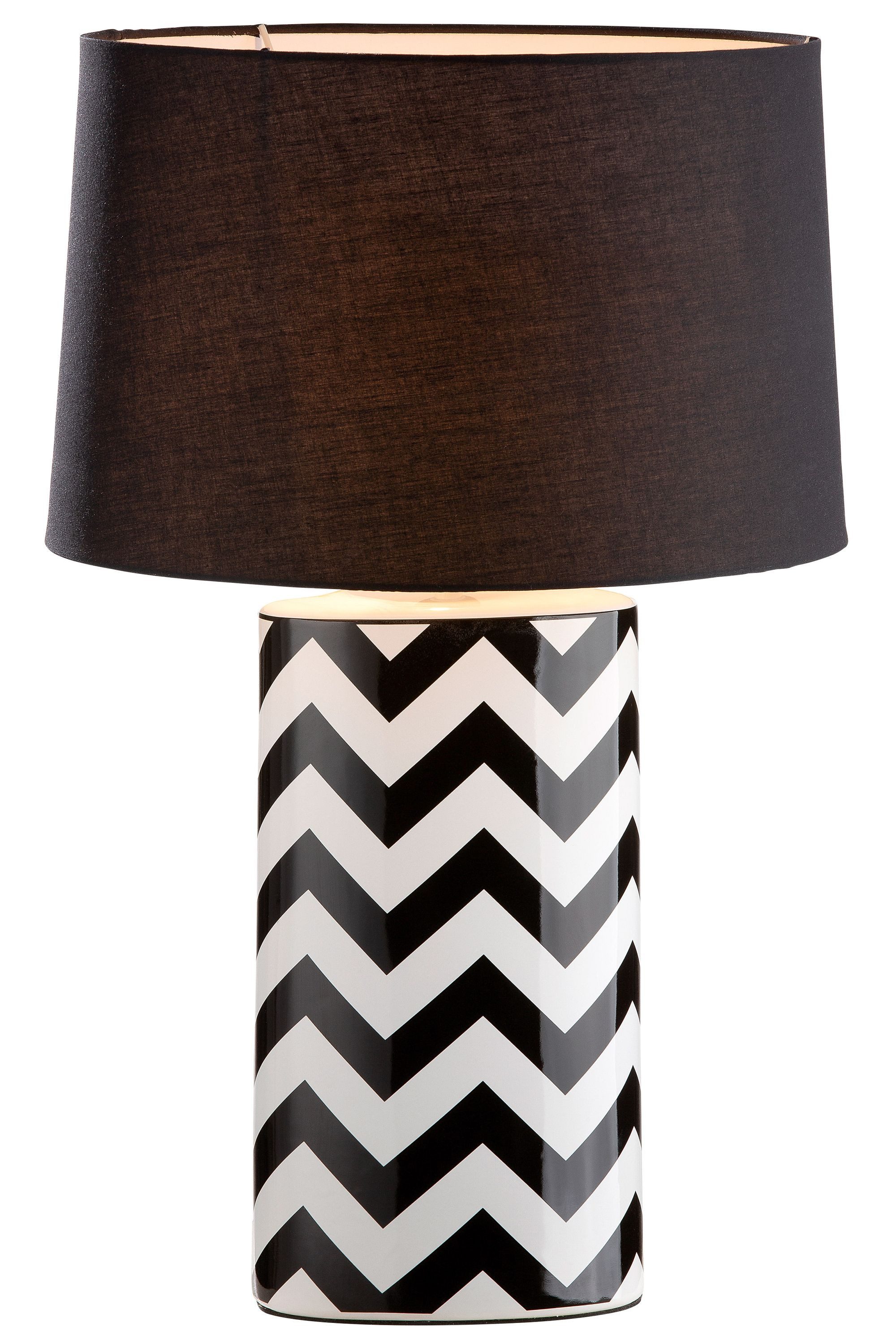 GILDE Tischleuchte GILDE Lampe Illusion - schwarz - H. 64,5cm x B. 42cm