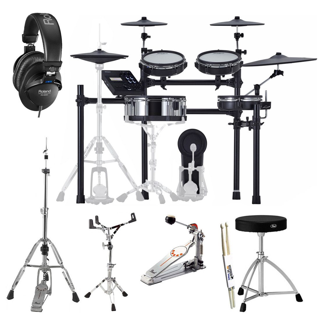E-Drum Roland TD-27KV2 E-Drum mit Hardware und Zubehör