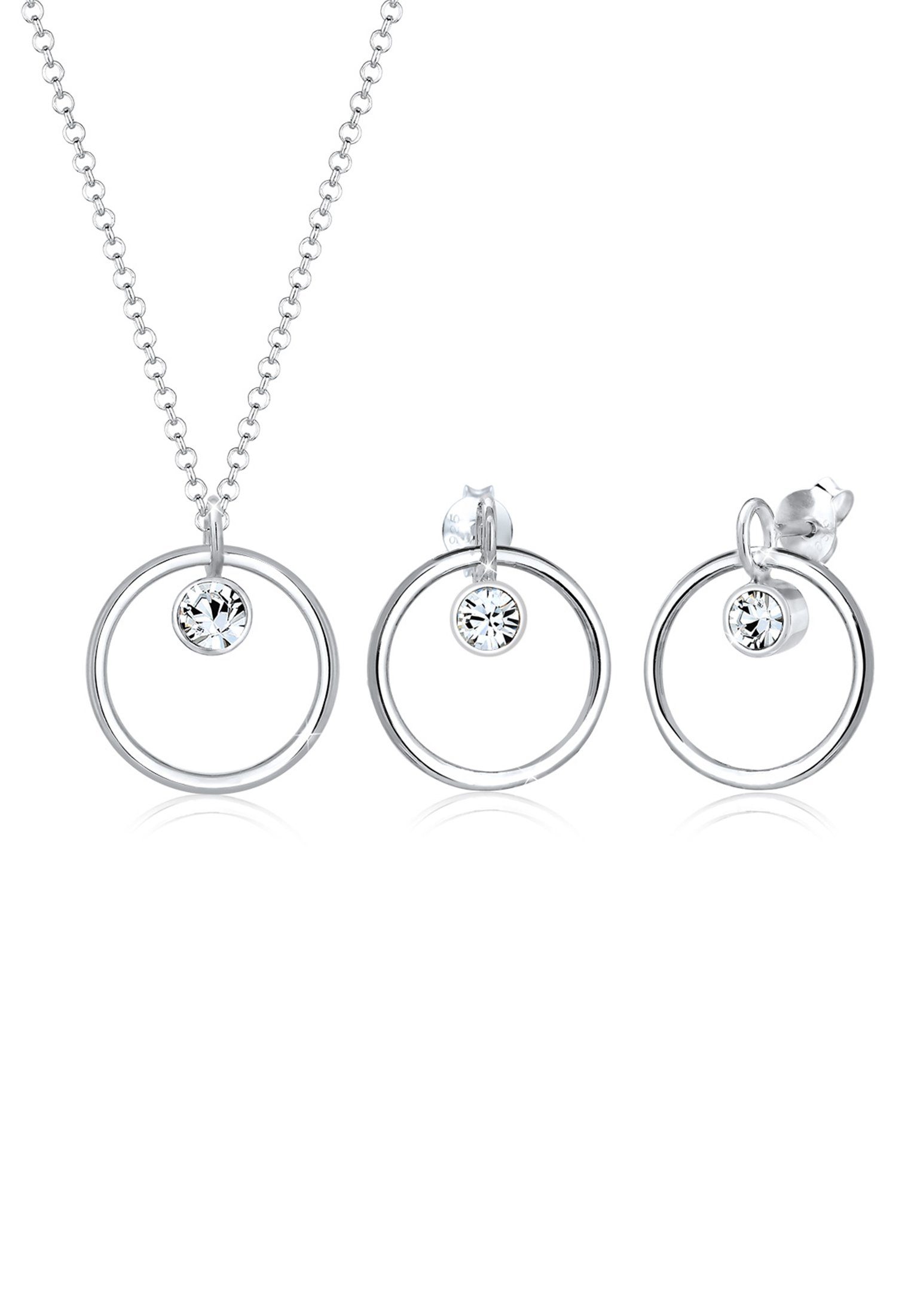 Elli Schmuckset Kreis Geo 925 Silber, günstig online kaufen