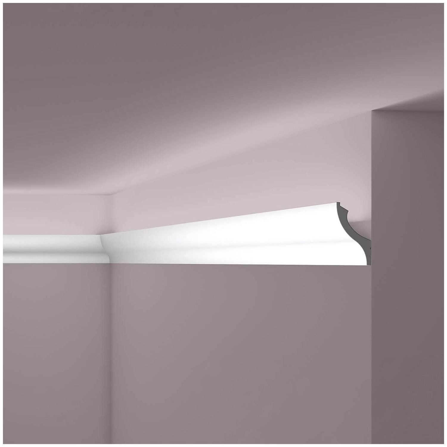 NOËL & MARQUET by nmc Deckenleiste NMC IL13 Eckleiste Zierleiste Stuckleiste Indirekte Beleuchtung 2 m, kleben, Extrudiertes Polystyrol (HDPS), 1-St., Eckleiste, Eckleiste Zierleiste Stuckleiste Indirekte Beleuchtung 2 m