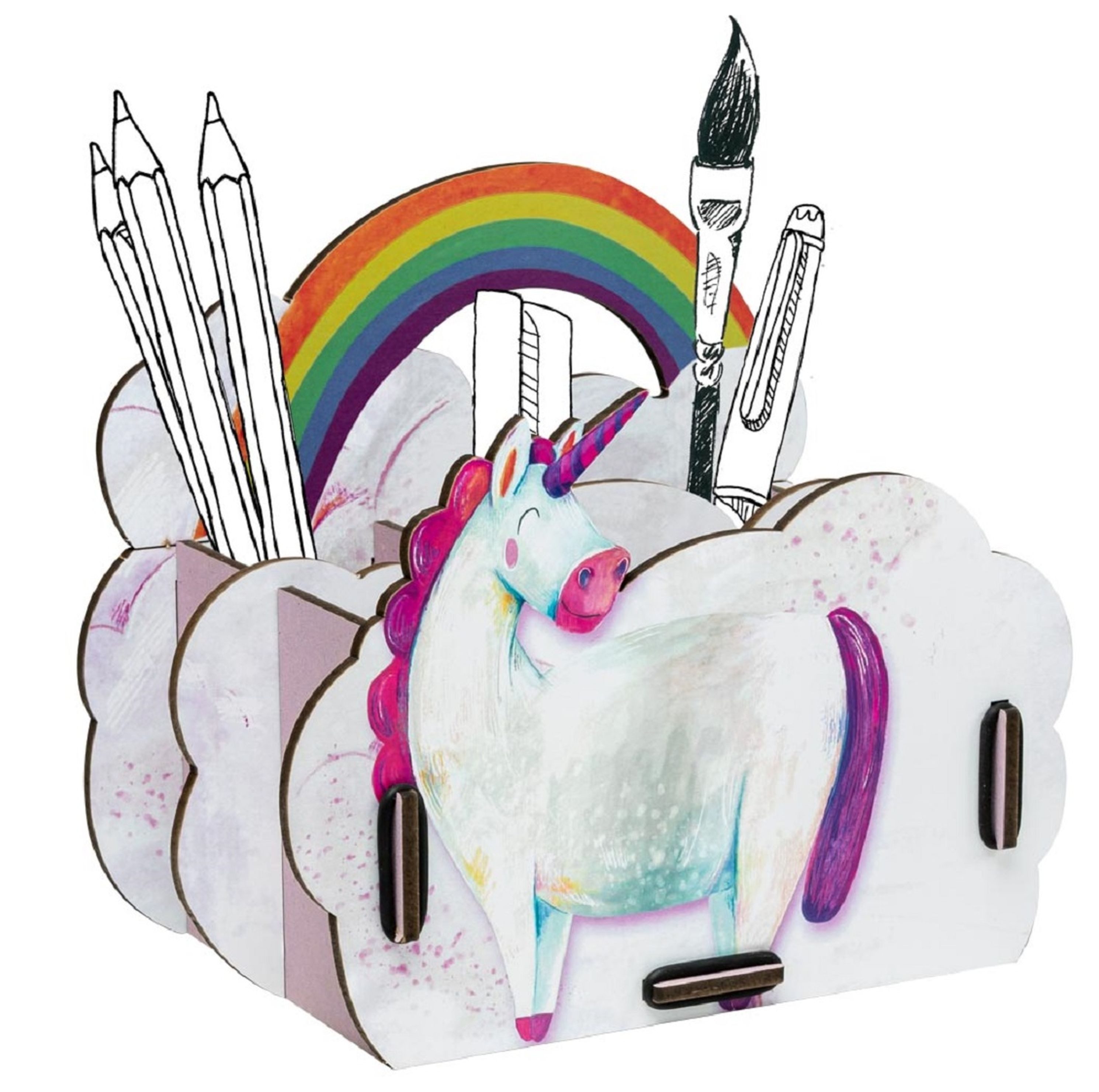WERKHAUS® Organizer Werkhaus - Stiftebox "Einhorn" Владелец ручки Stifteköcher für Kinder