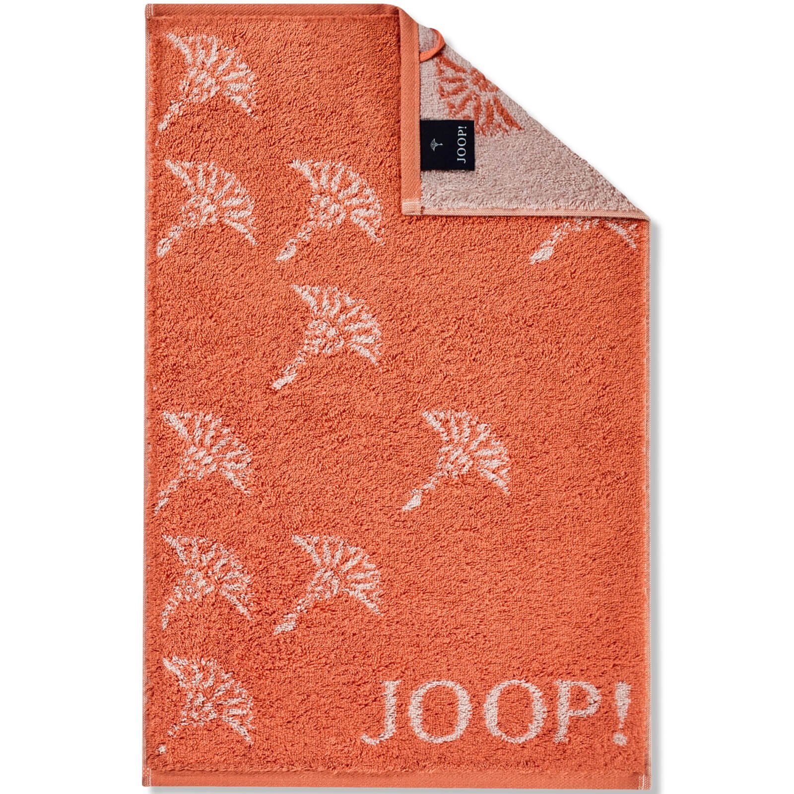 JOOP! Handtuch Duschtuch Move Faded Cornflower Apricot 1691 33, Walkfrottier (1-St), Wendeoptik, Logo, Flauschig