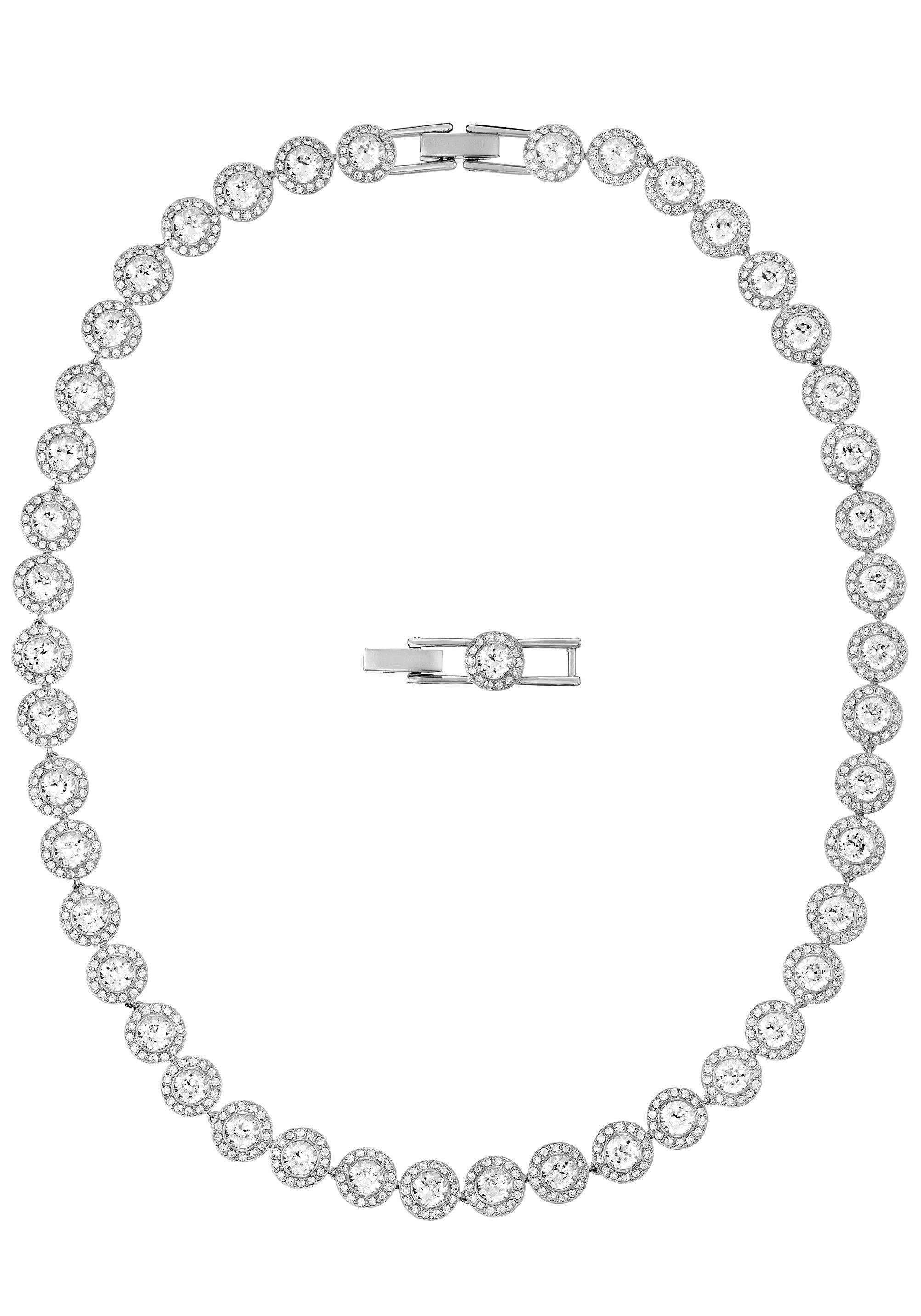 Swarovski Collier ANGELIC, WEISS, RHODINIERT, 5117703, mit Swarovski® Kristall